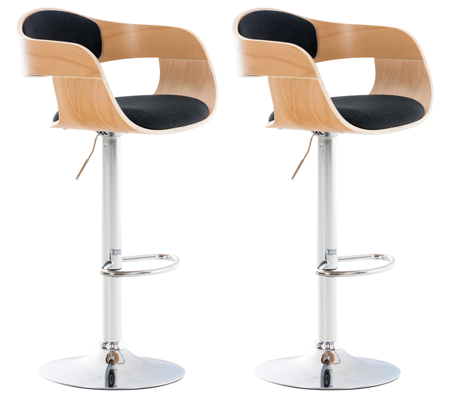 Set van 2 barkrukken Kingston stof