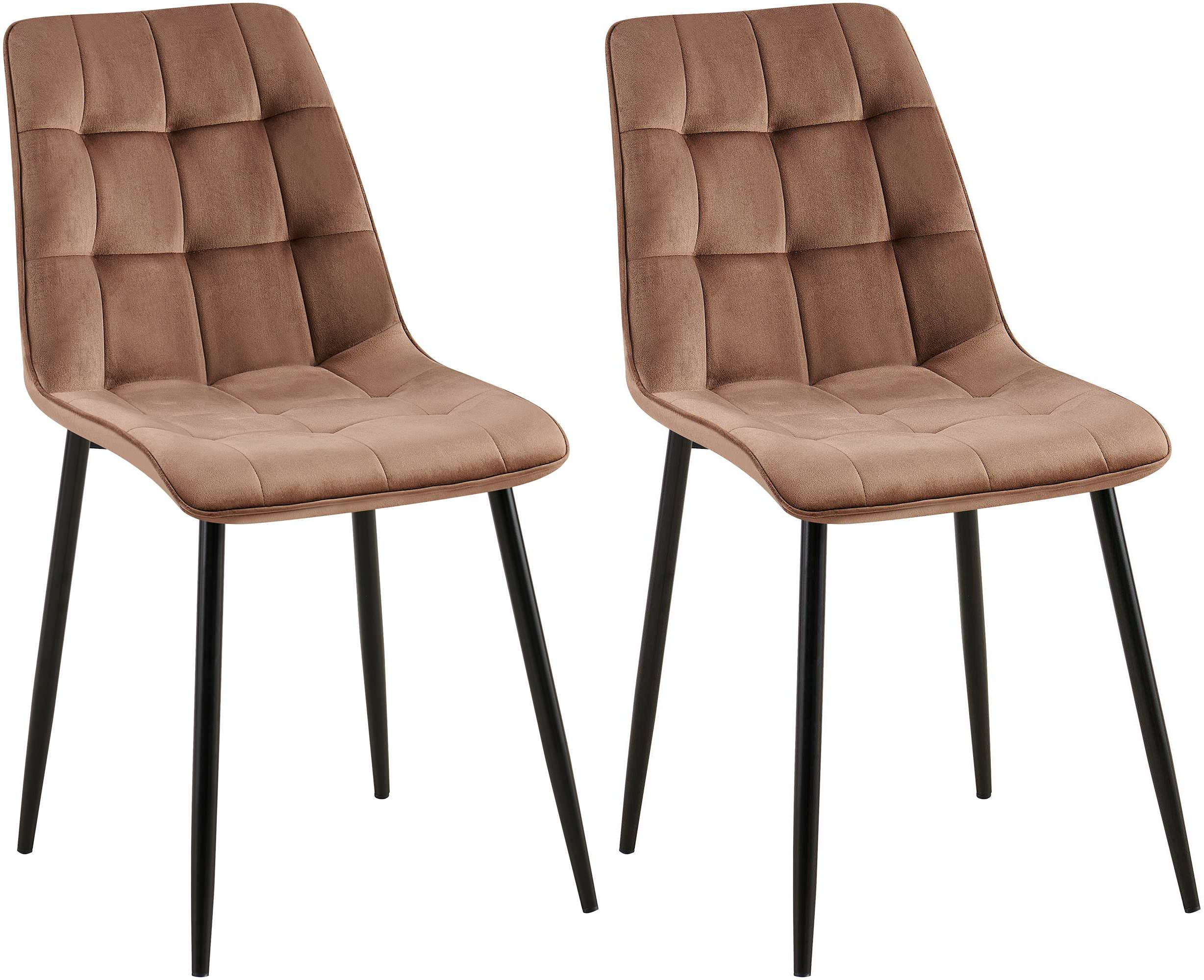 Set van 2 eetkamerstoelen Gifford fluweel