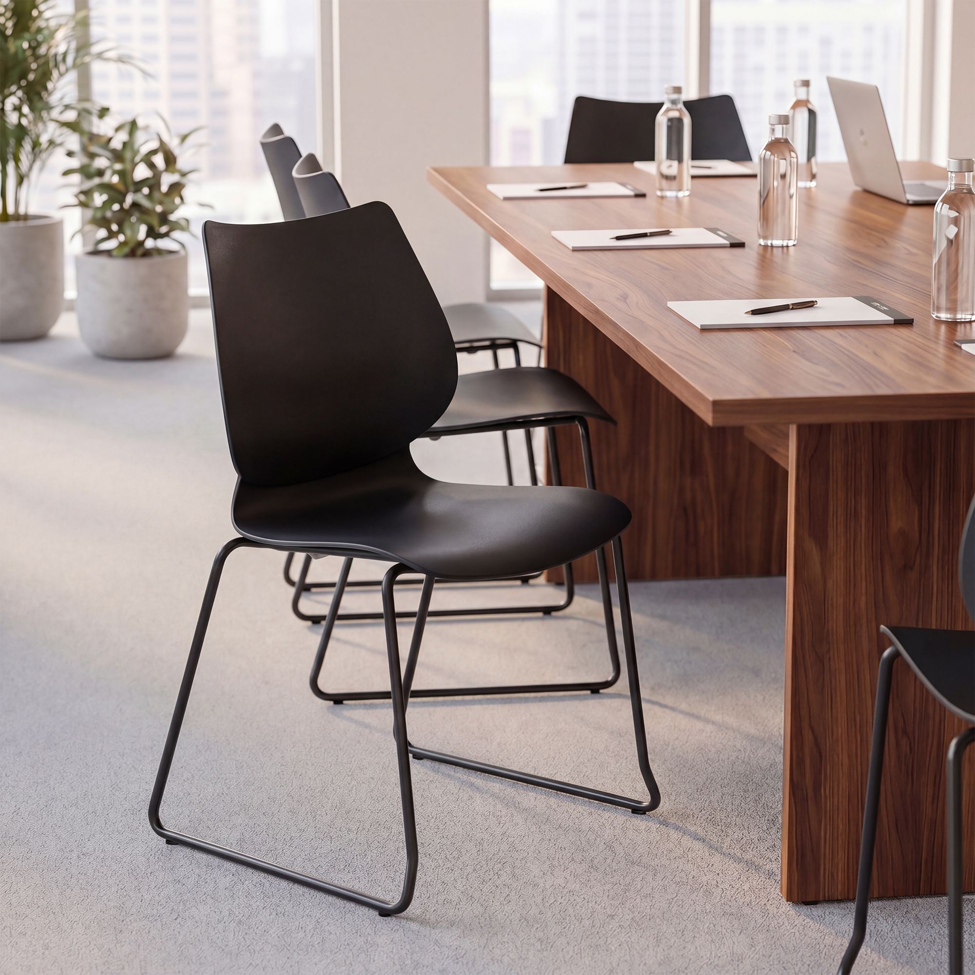 Set van 2 stapelstoelen Houma