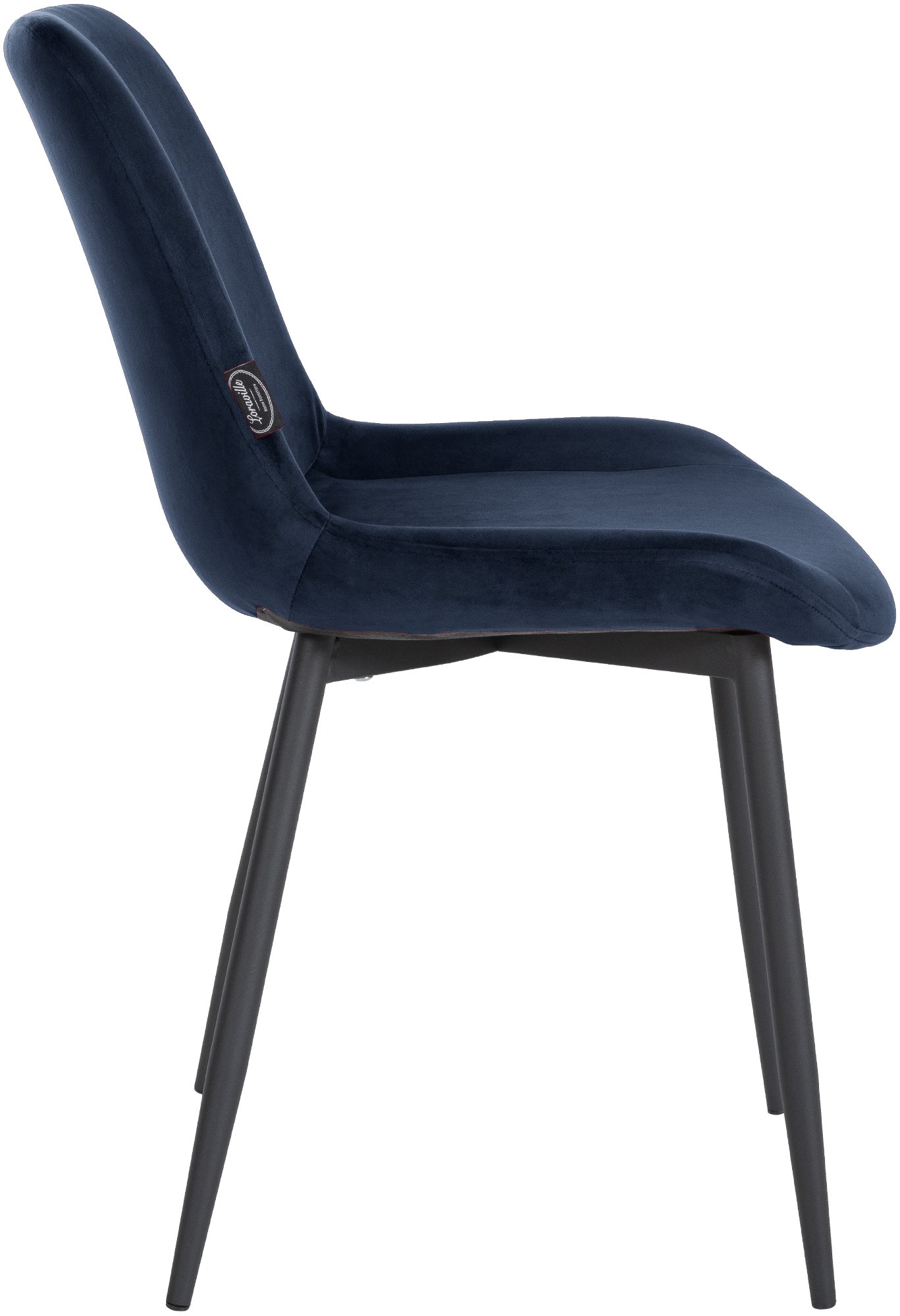 Set van 2 eetkamerstoelen Victoria fluweel
