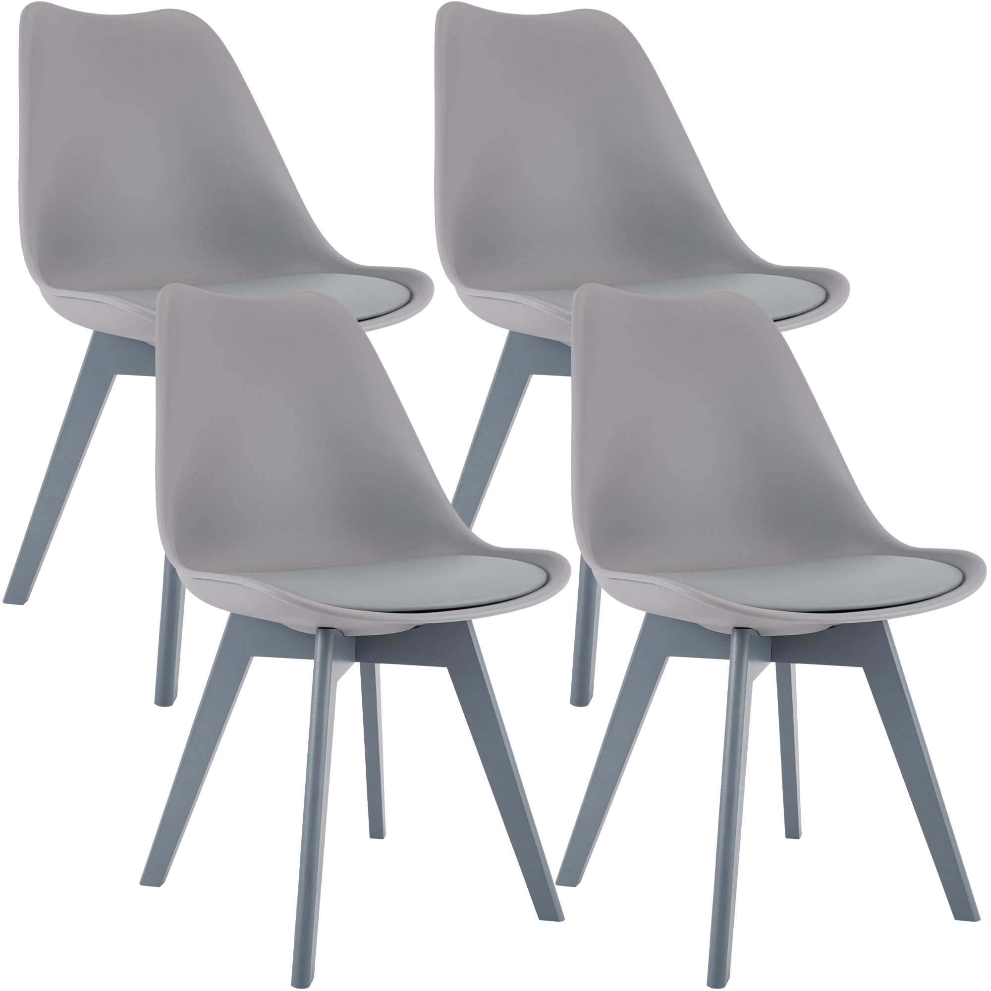 4-delige set Linares eetkamerstoelen