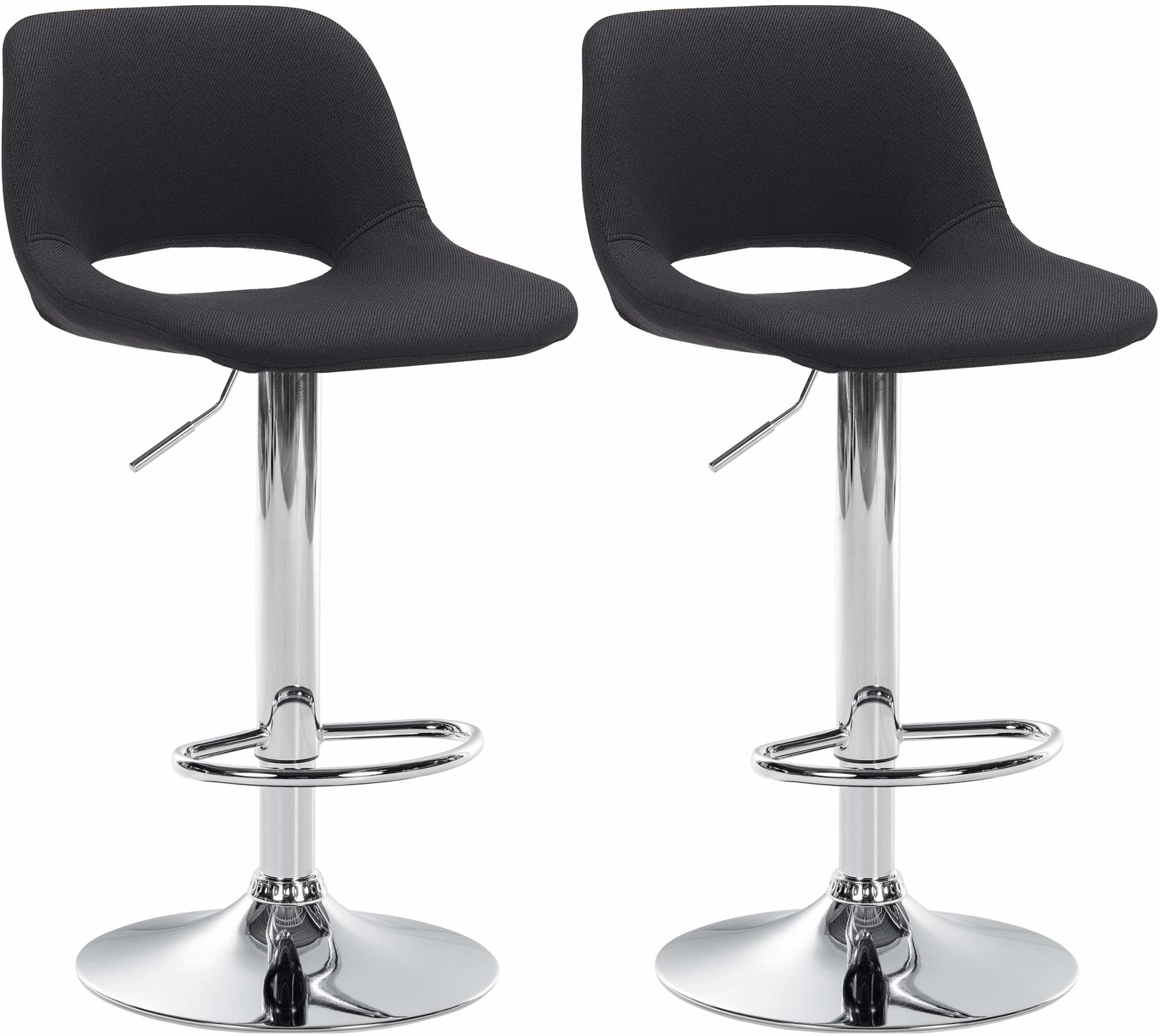 Set van 2 barkrukken Camden stof