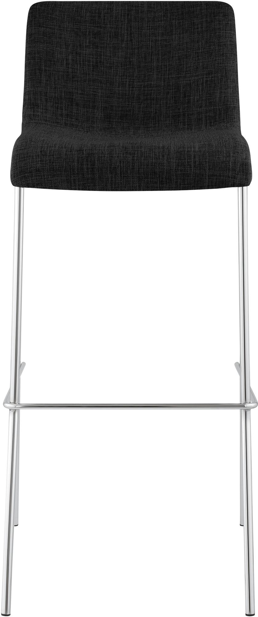 Set van 2 barstoelen Hover, stof, 4-poots onderstel