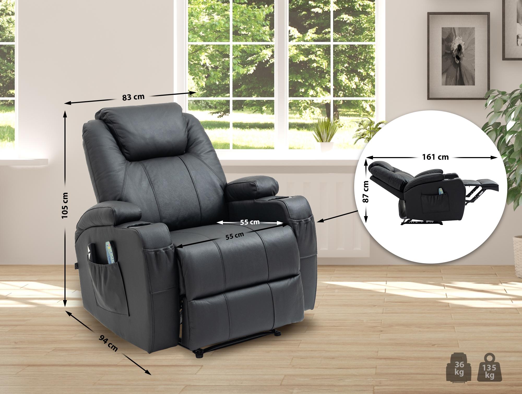 Fauteuil Hepler met massagefunctie