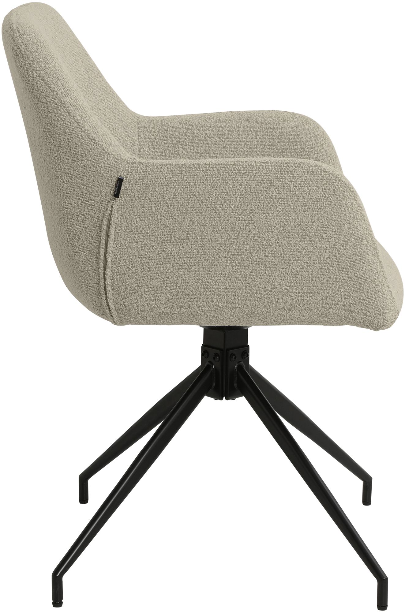 Set van 2 Eetkamerstoelen Merlinda met teddy stof