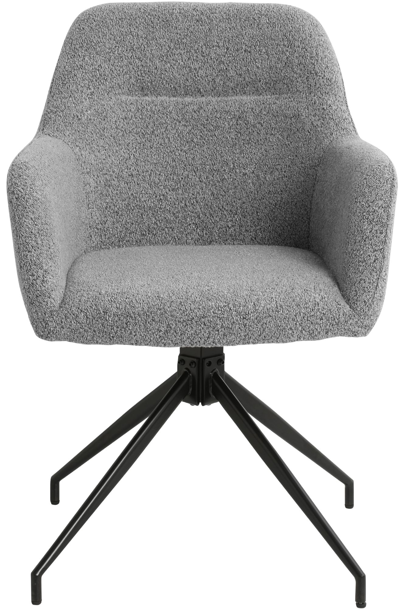 Set van 2 Eetkamerstoelen Merlinda met teddy stof