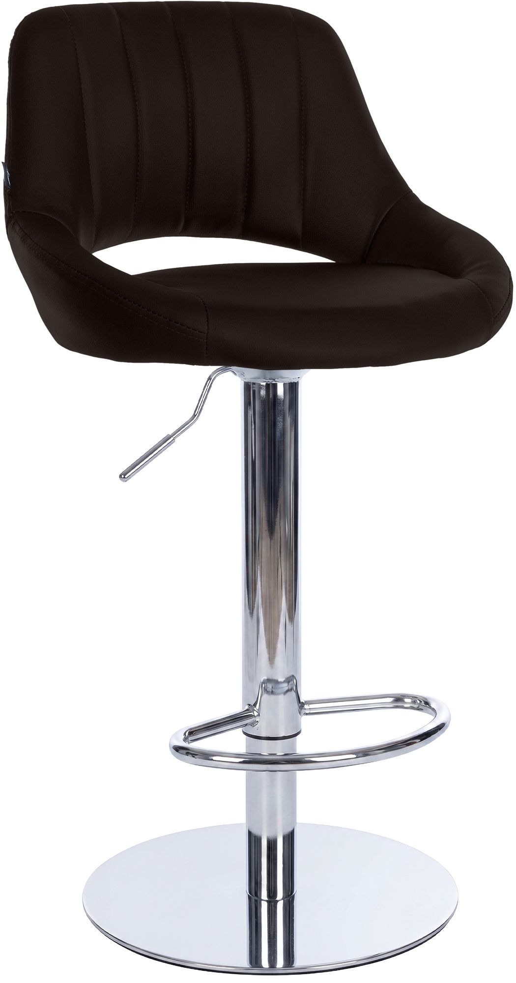 Barkruk Milet met stabiel chromen frame