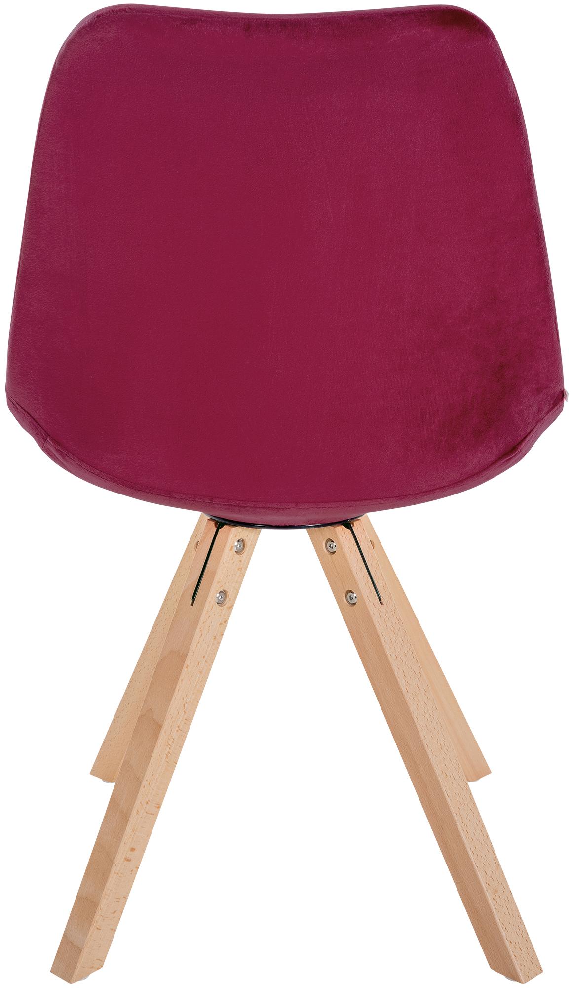 Set van 4 eetkamerstoelen Sofia fluweel