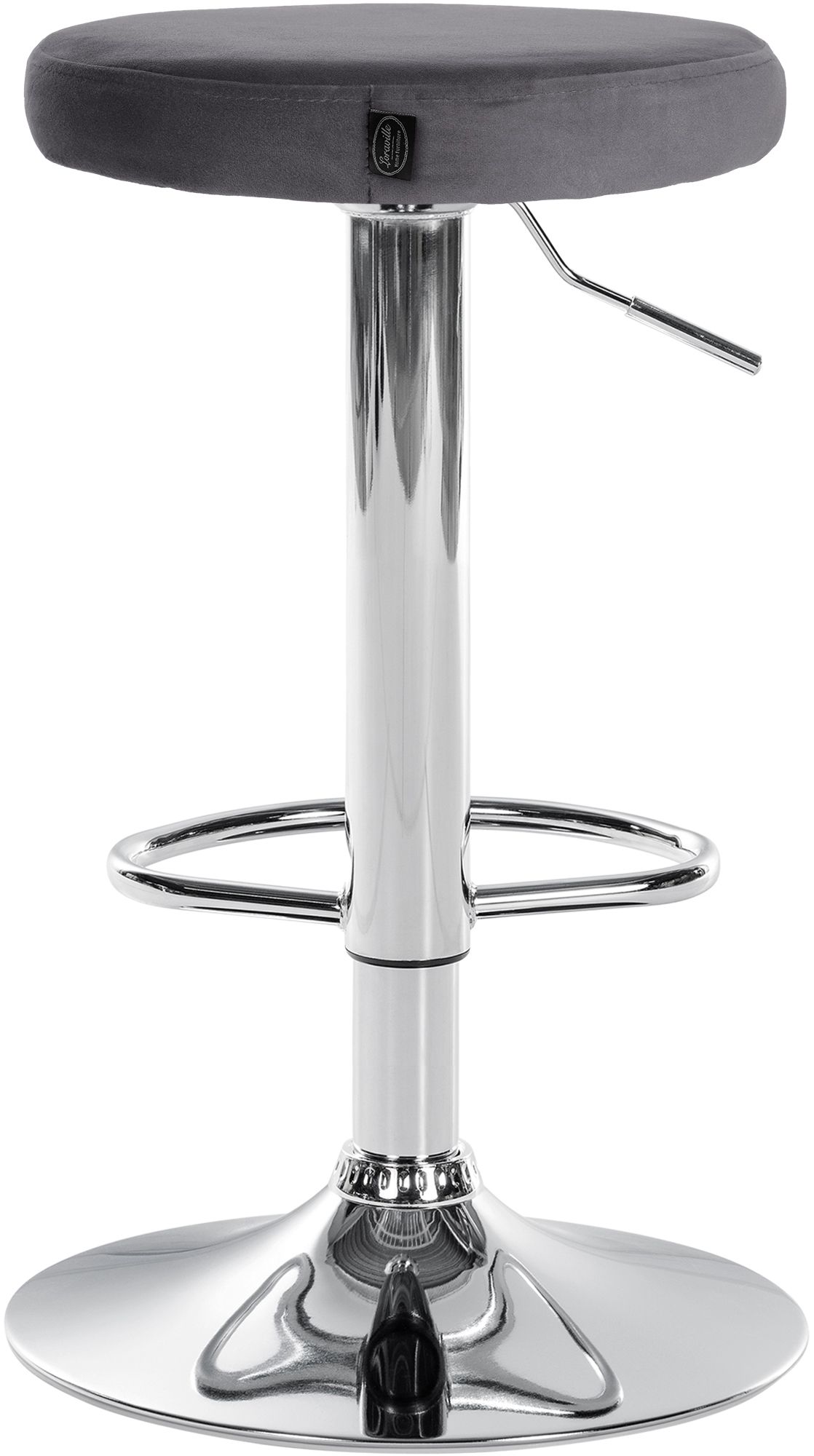 Set van 2 barkrukken Ponte fluweel