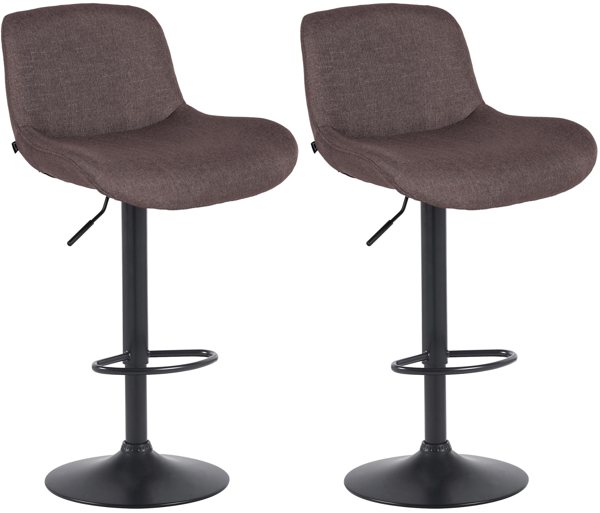 Set van 2 barkrukken Solon zwart