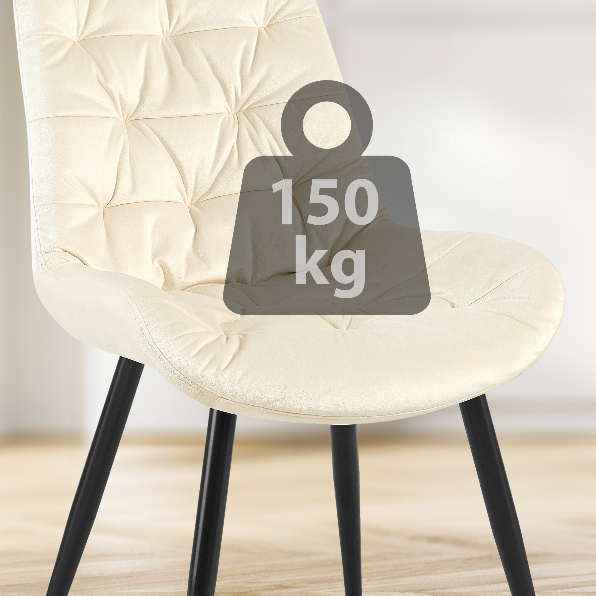 Eetkamerstoel Rossford fluweel