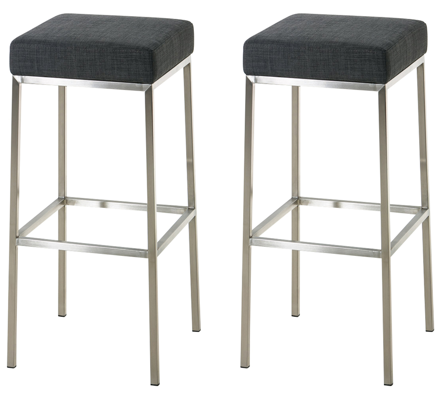 2-delige set barkrukken Montreal bekleding