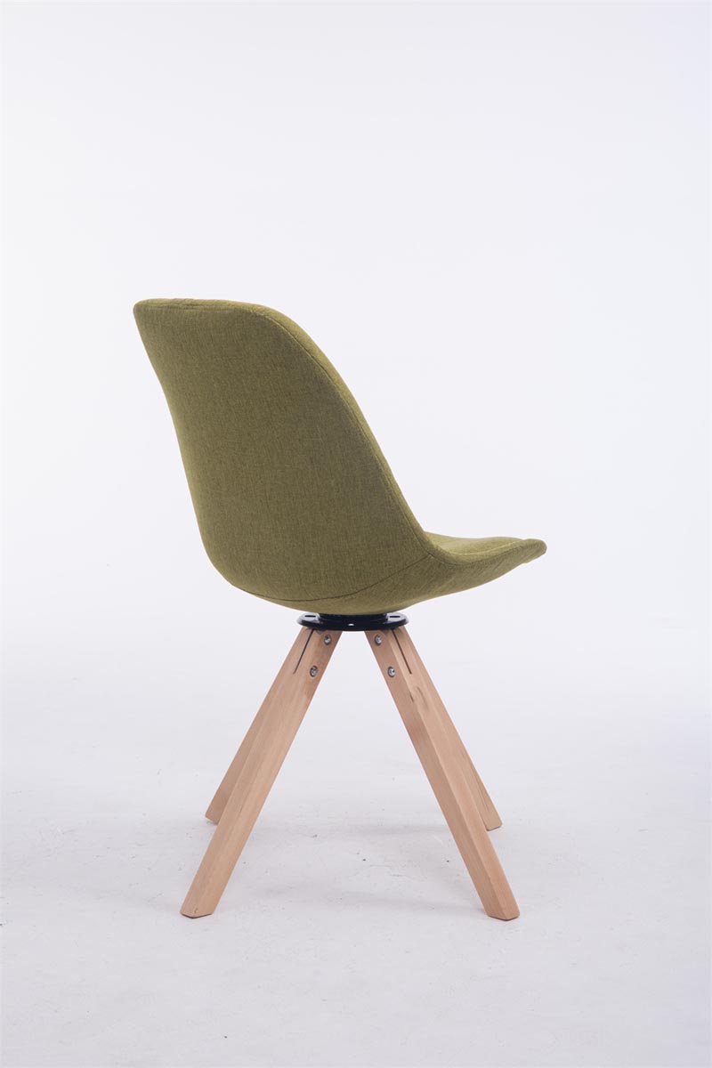 Eetkamerstoel Troyes vierkant frame Stof