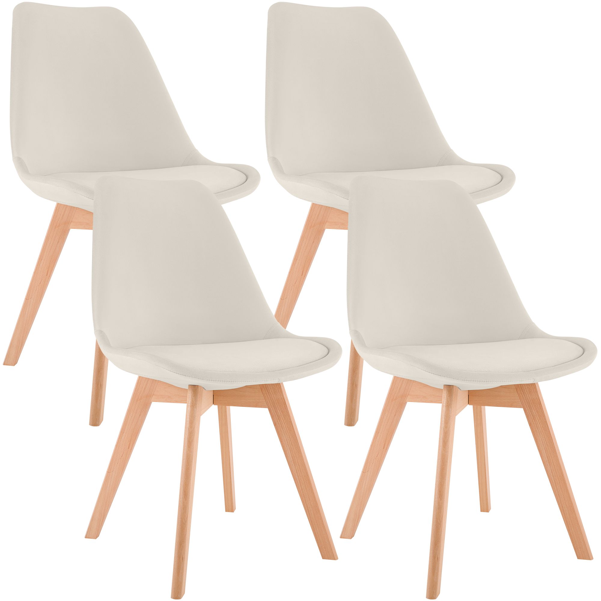 4-delige set Linares eetkamerstoelen