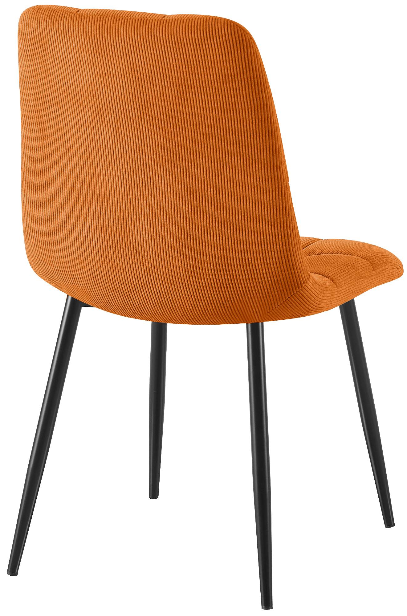 Set van 2 eetkamerstoelen Antibes ribstof