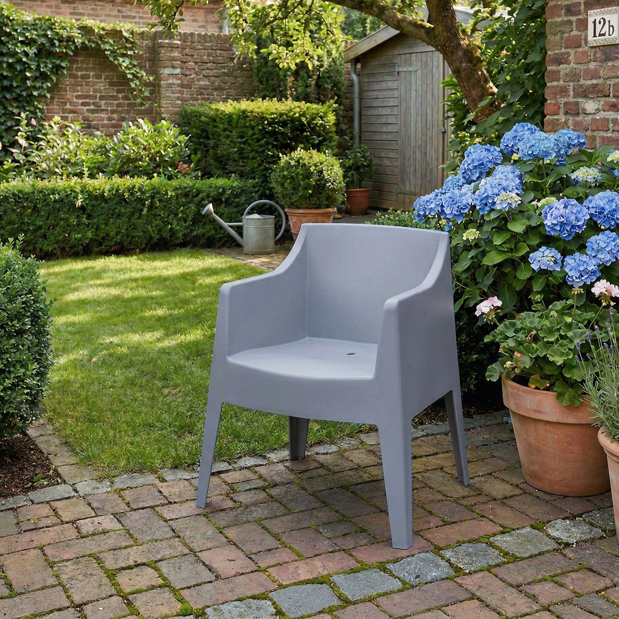 Set van 4 tuinstoelen Bartal