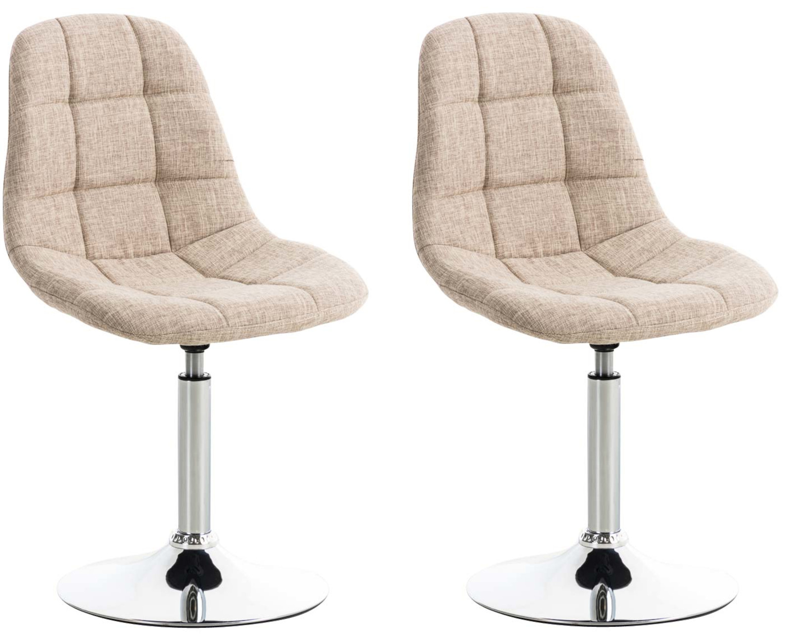 Set van 2 Emil Eetkamerstoelen - Stof