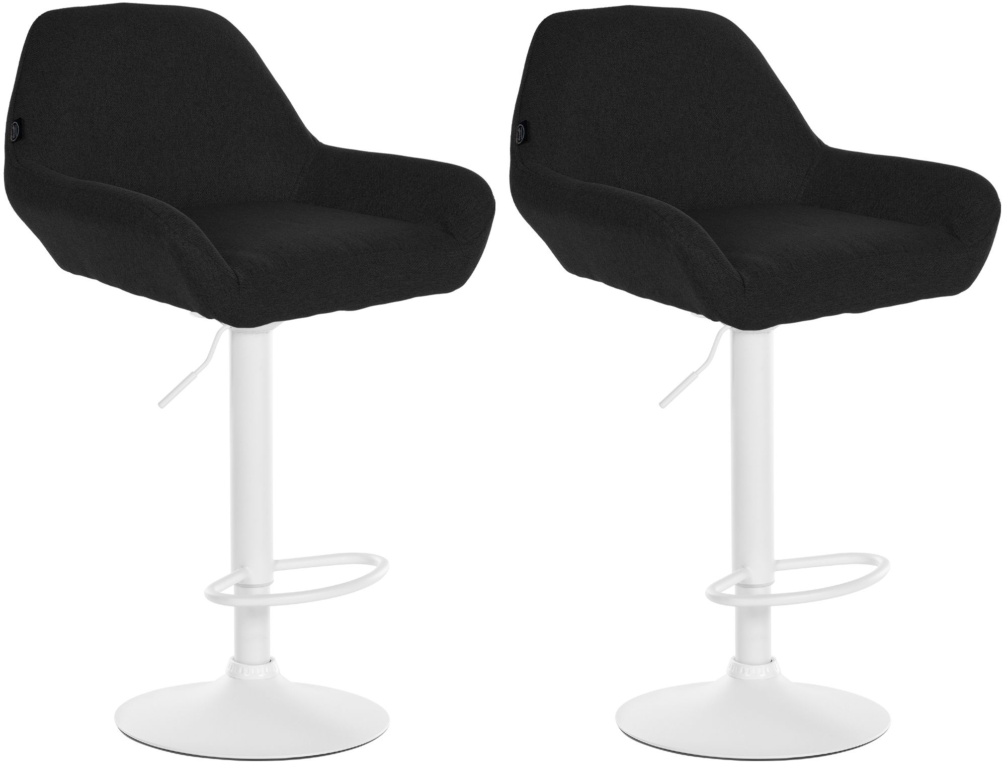 Set van 2 barkrukken Braga stof