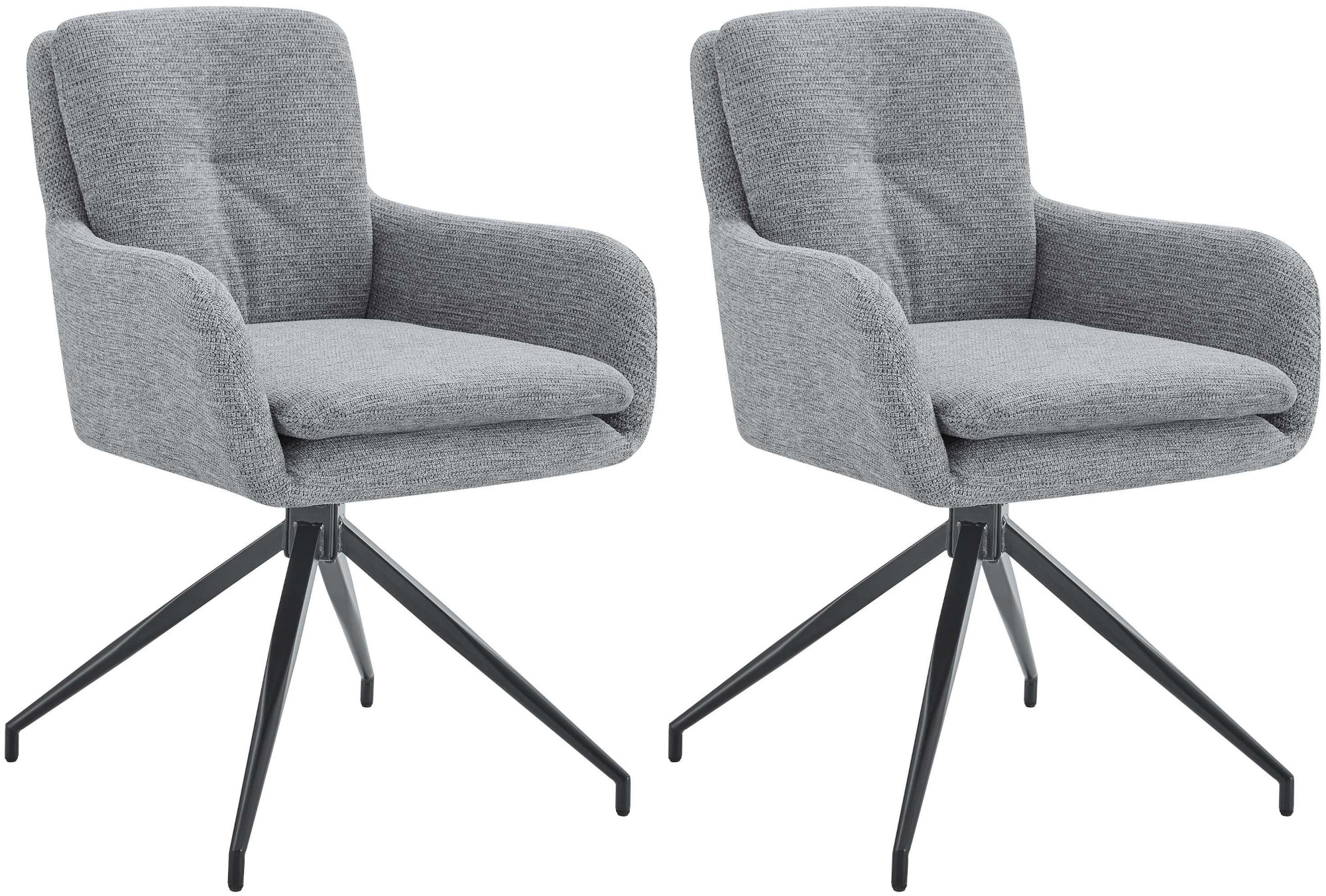Set van 2 eetkamerstoelen Pickett stof