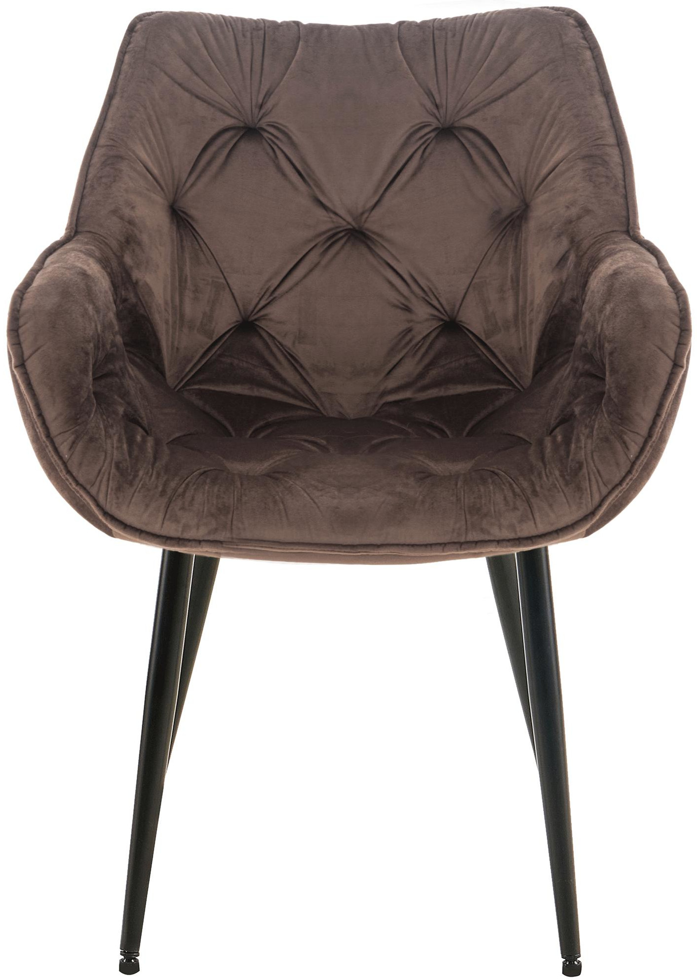 Set van 2 eetkamerstoelen Tanna fluweel