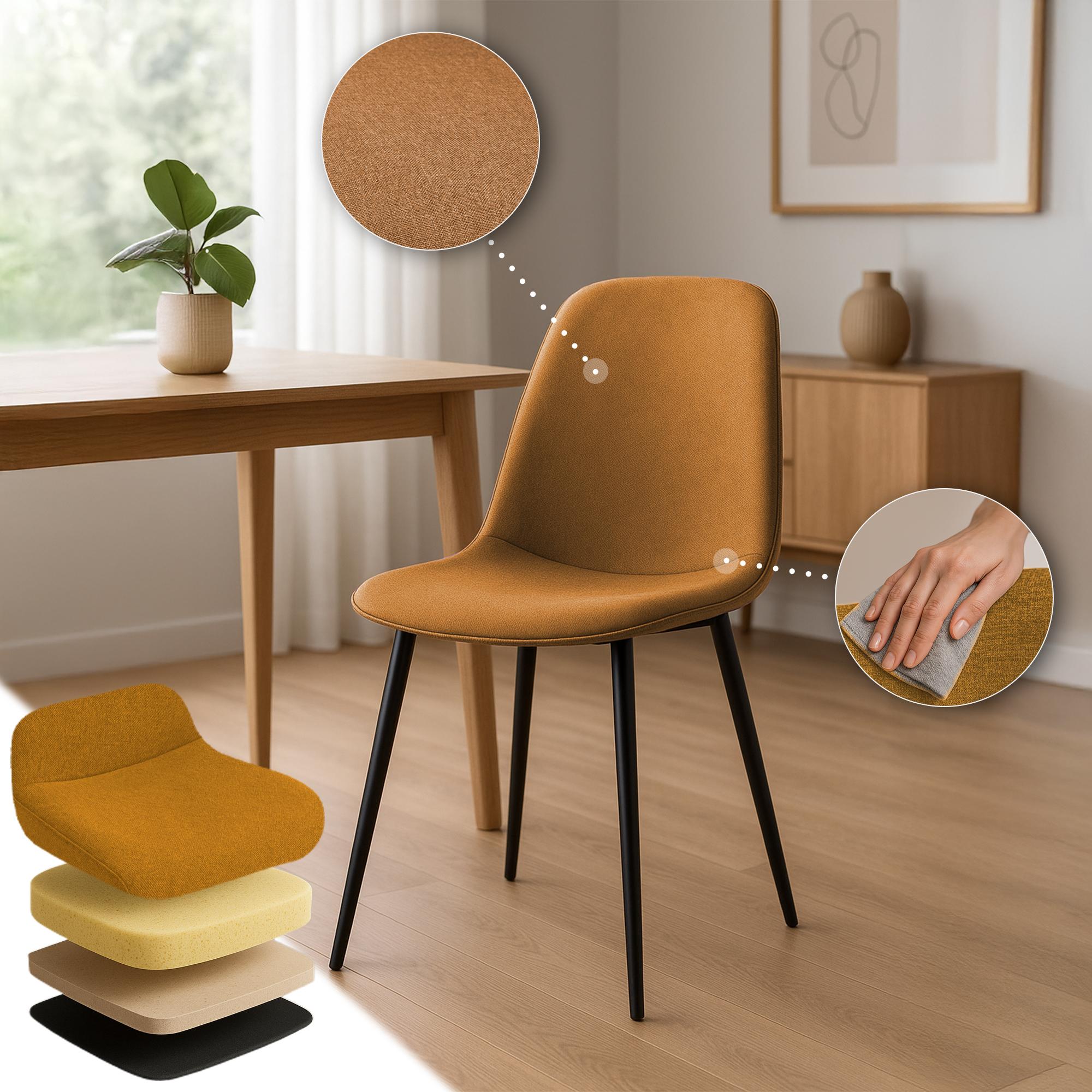 Set van 4 eetkamerstoelen Maryam