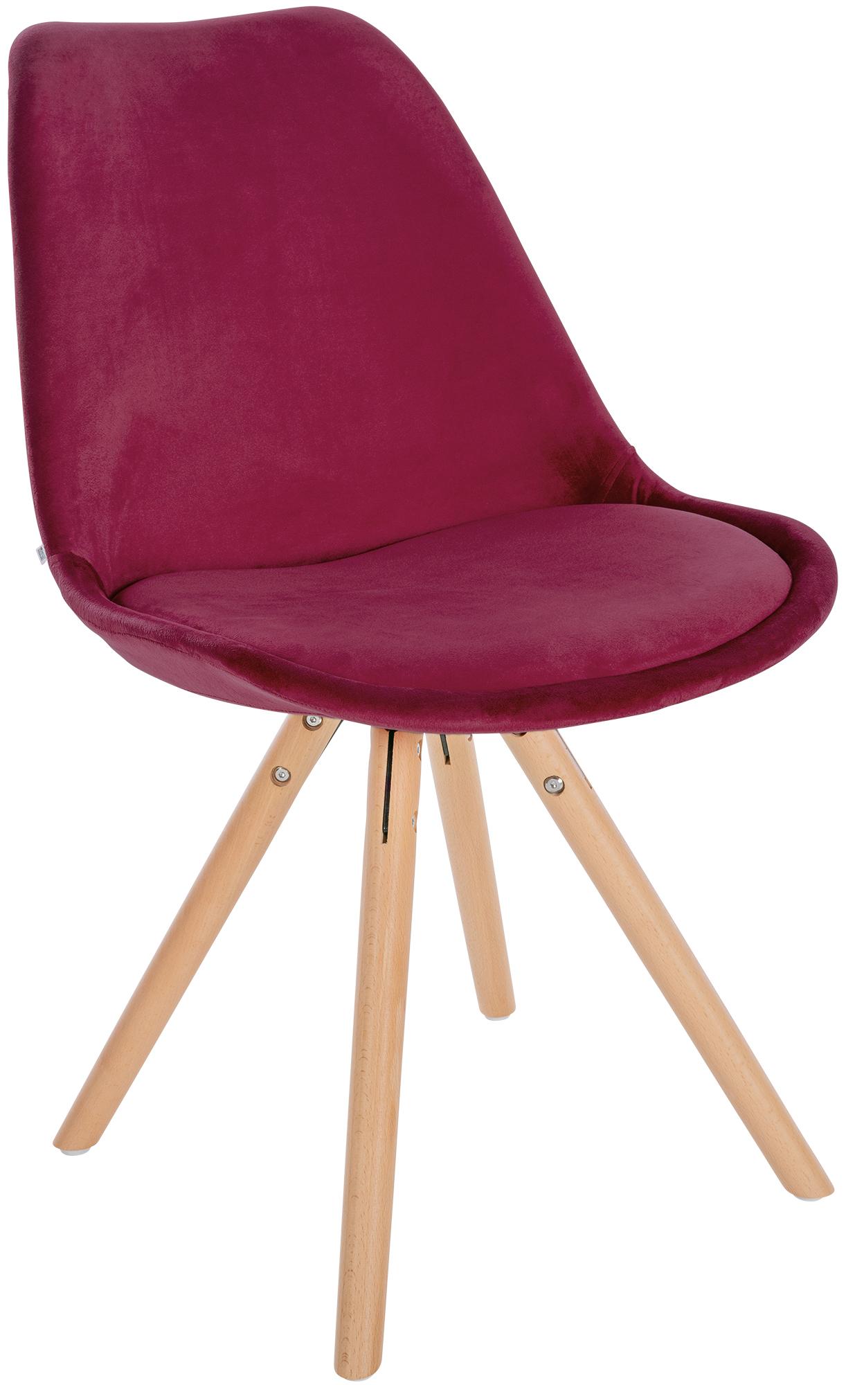 Set van 4 eetkamerstoelen Sofia fluweel