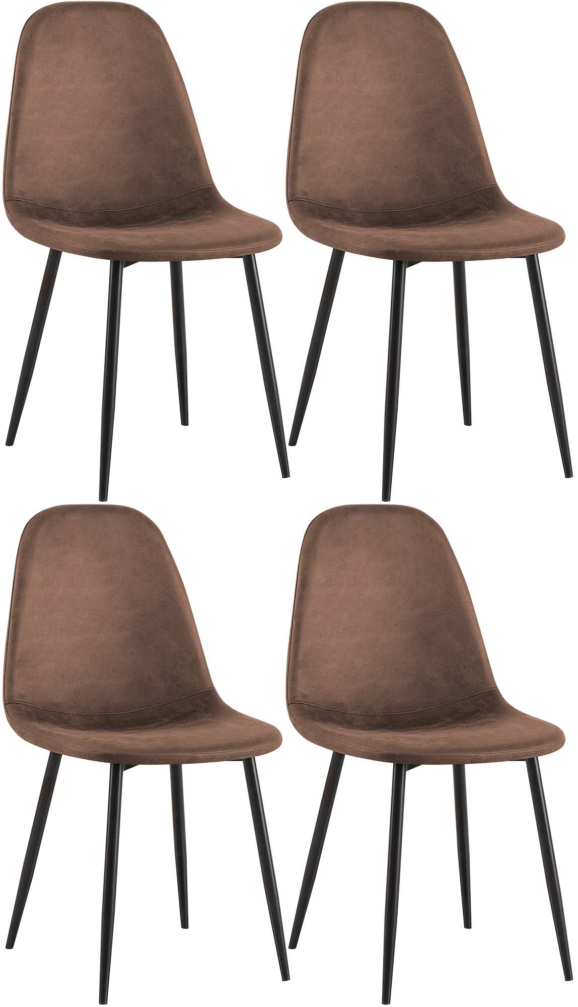 4-delige set eetkamerstoelen Napier