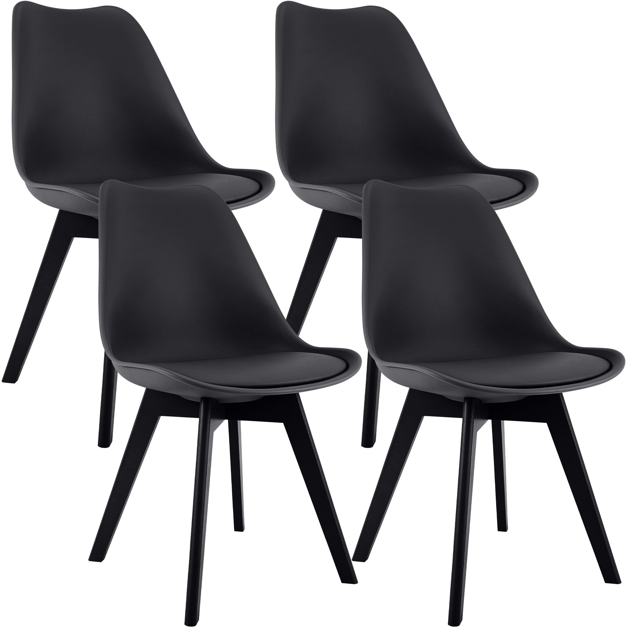 4-delige set Linares eetkamerstoelen