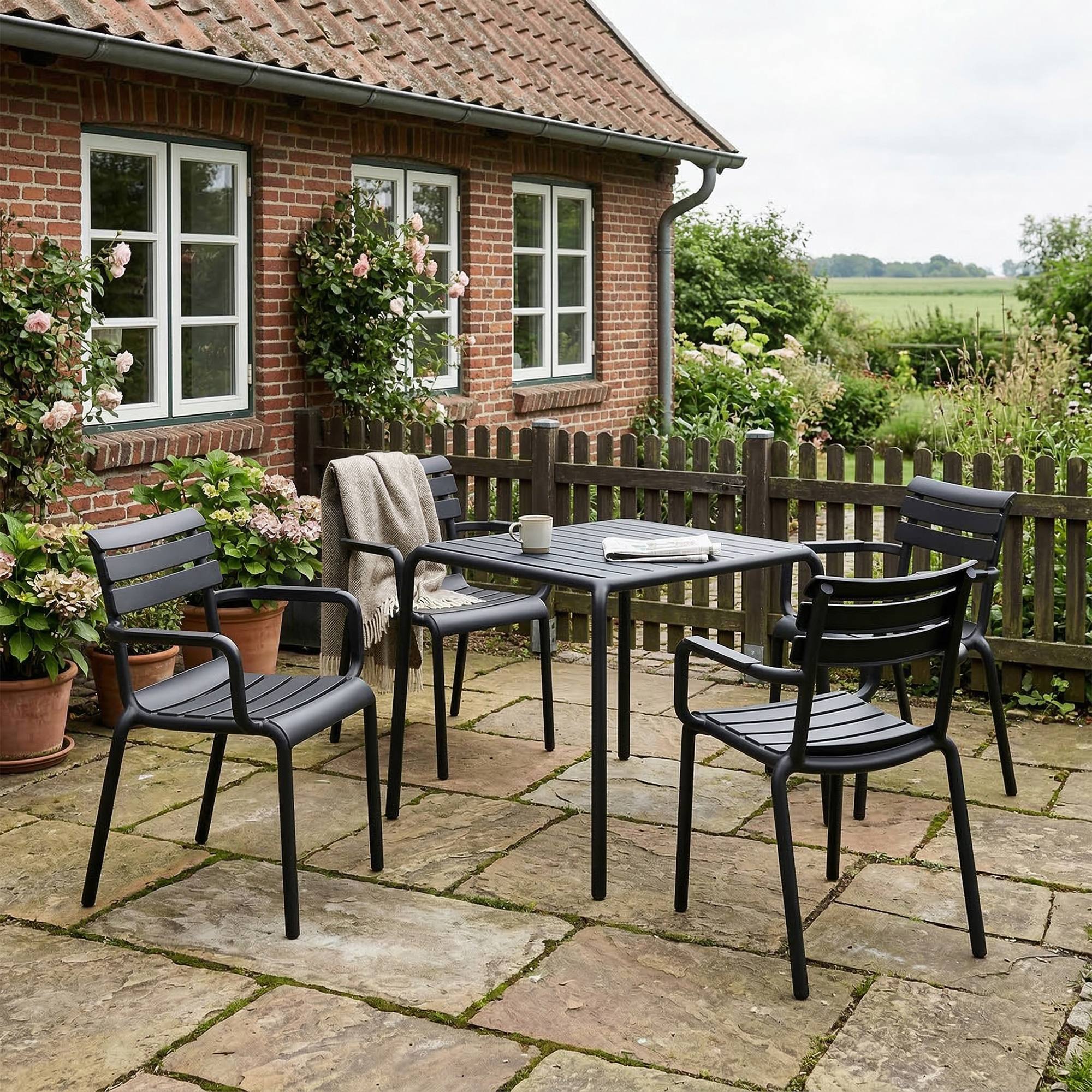 Set van 6 tuinstoelen Paris