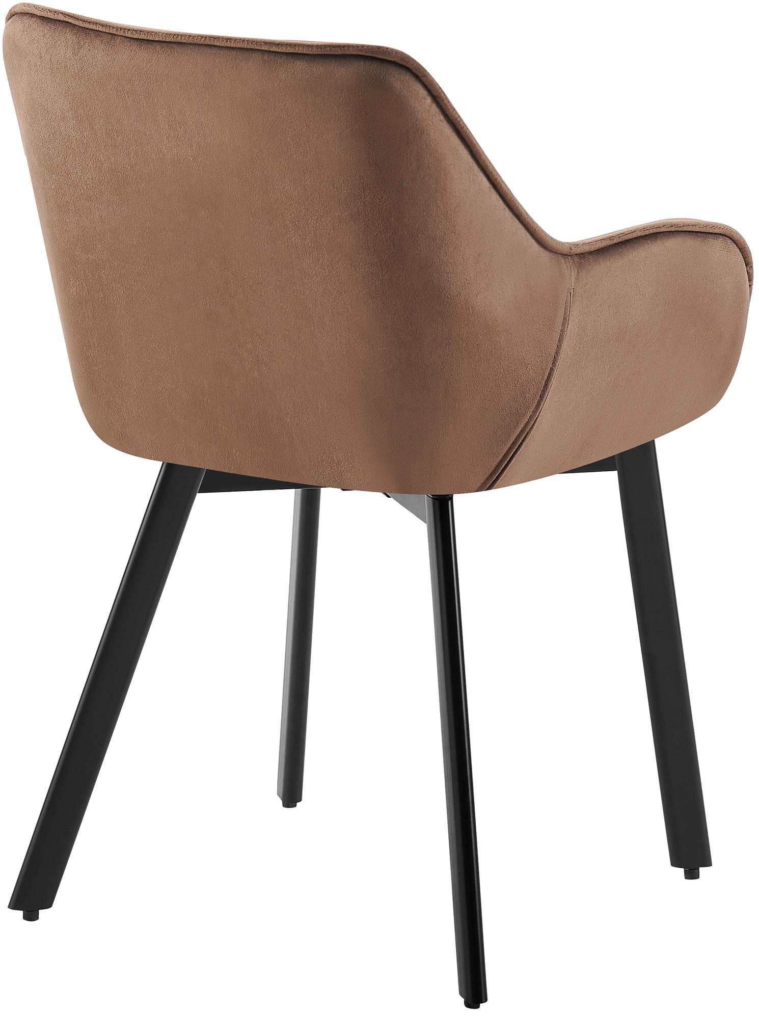 Set van 2 eetkamerstoelen Antigo Fluweel