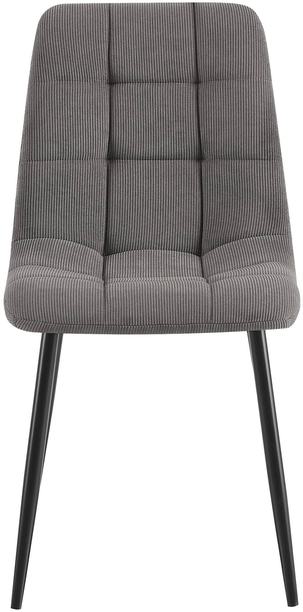 Set van 2 eetkamerstoelen Antibes ribstof