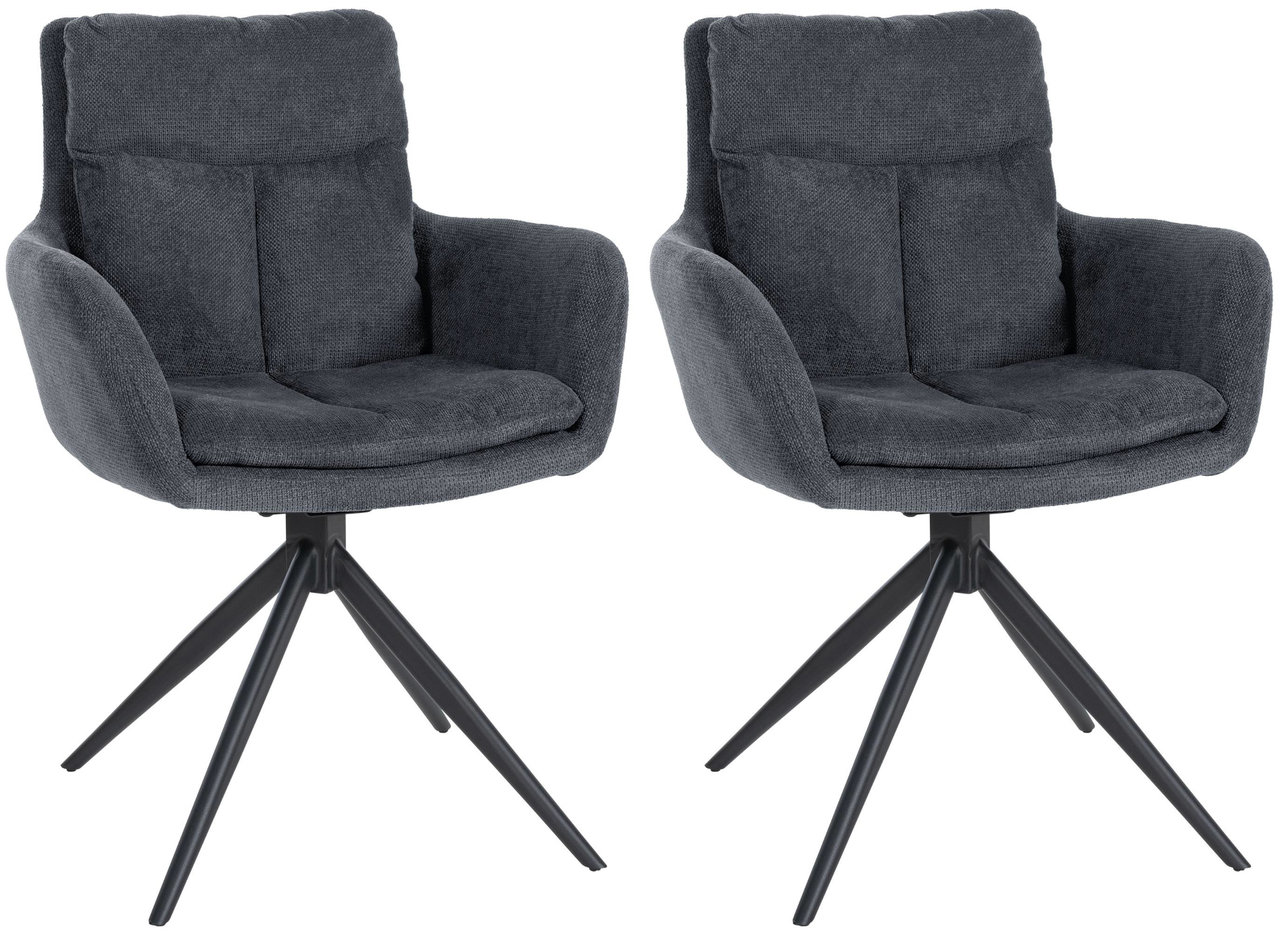Set van 2 eetkamerstoelen Vilas stof