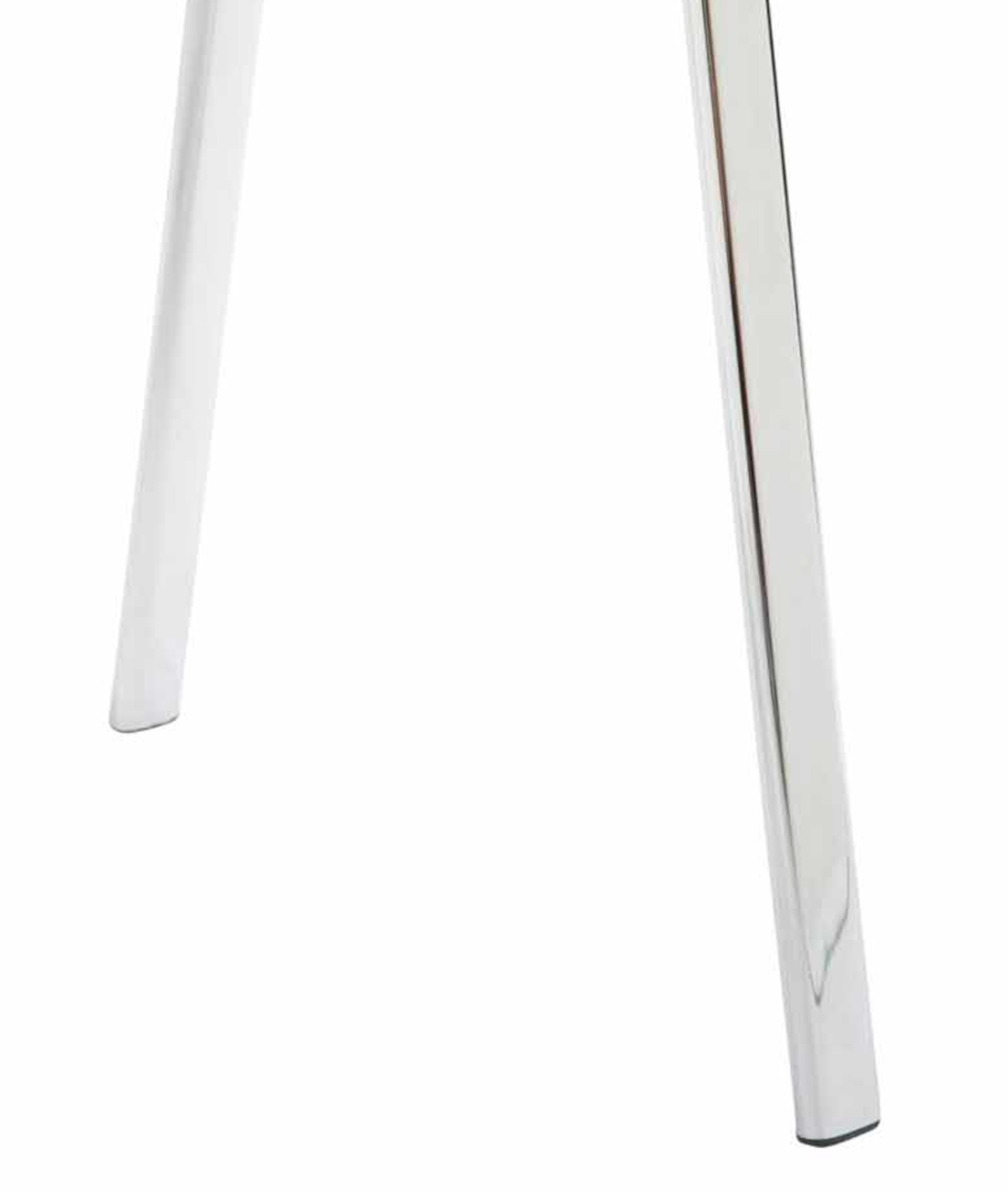 Set van 4 stoelen Ken Chroom Kunstleer