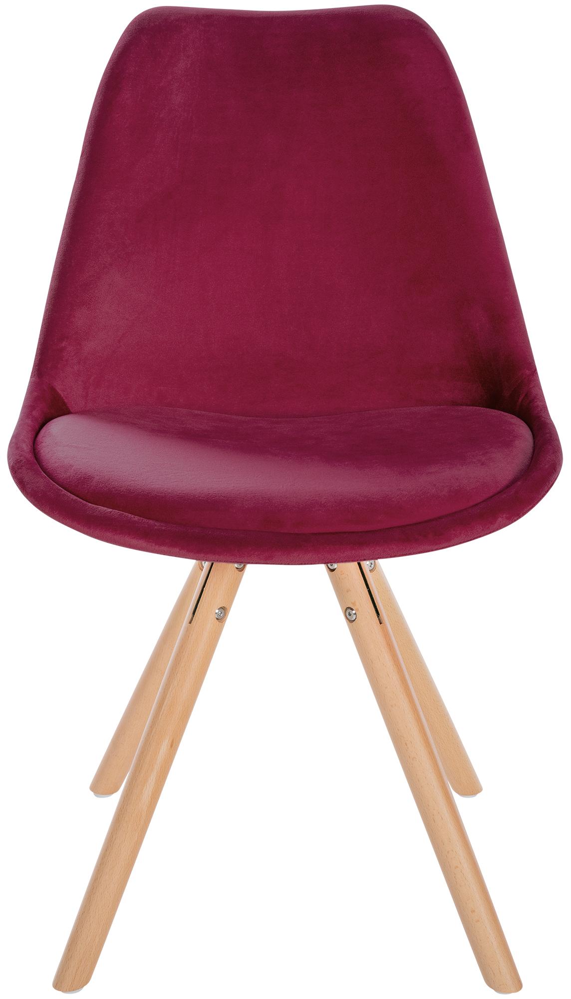 Set van 4 eetkamerstoelen Sofia fluweel