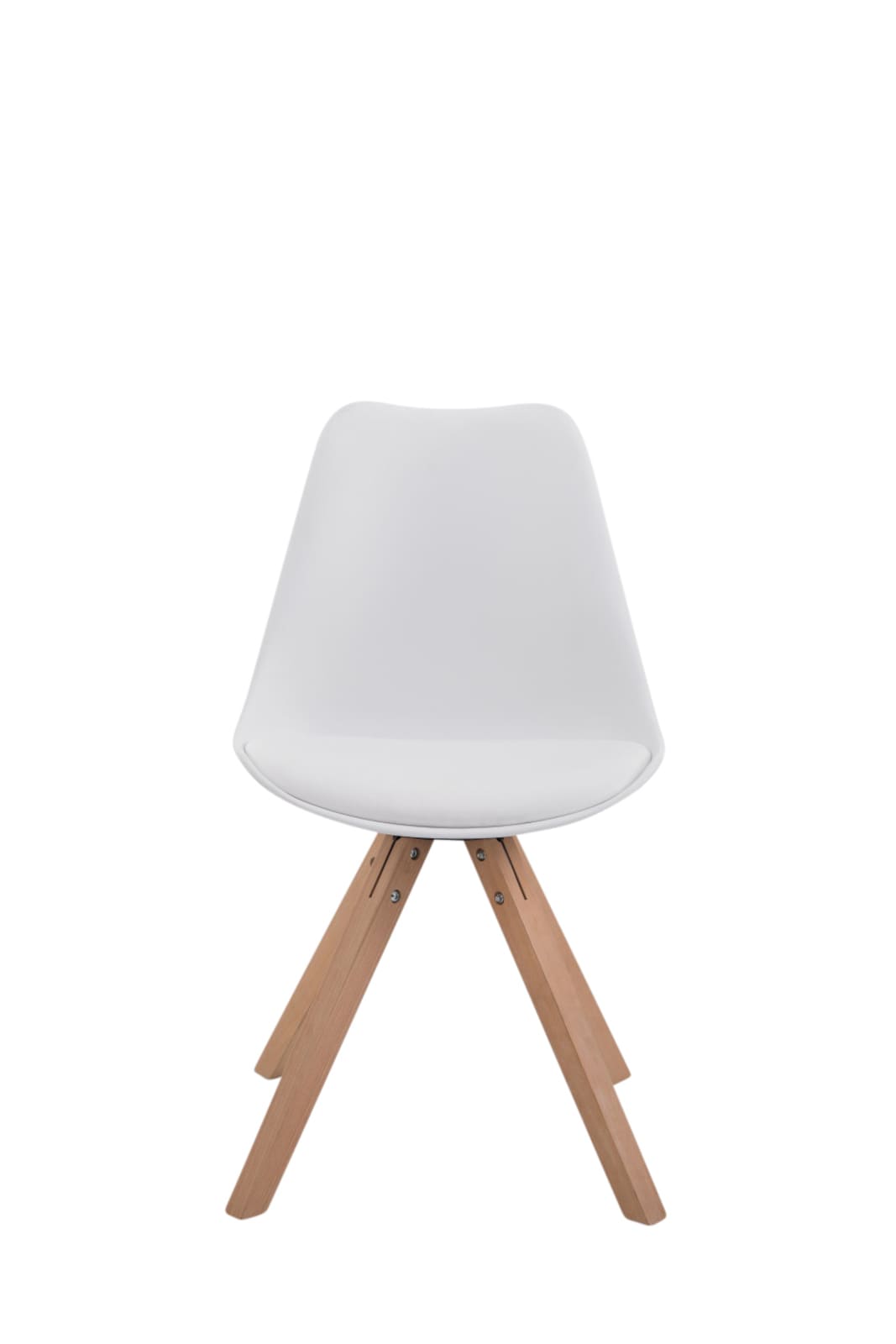 Set van 4 stoelen Toulouse - Vierkant - Kunstleer