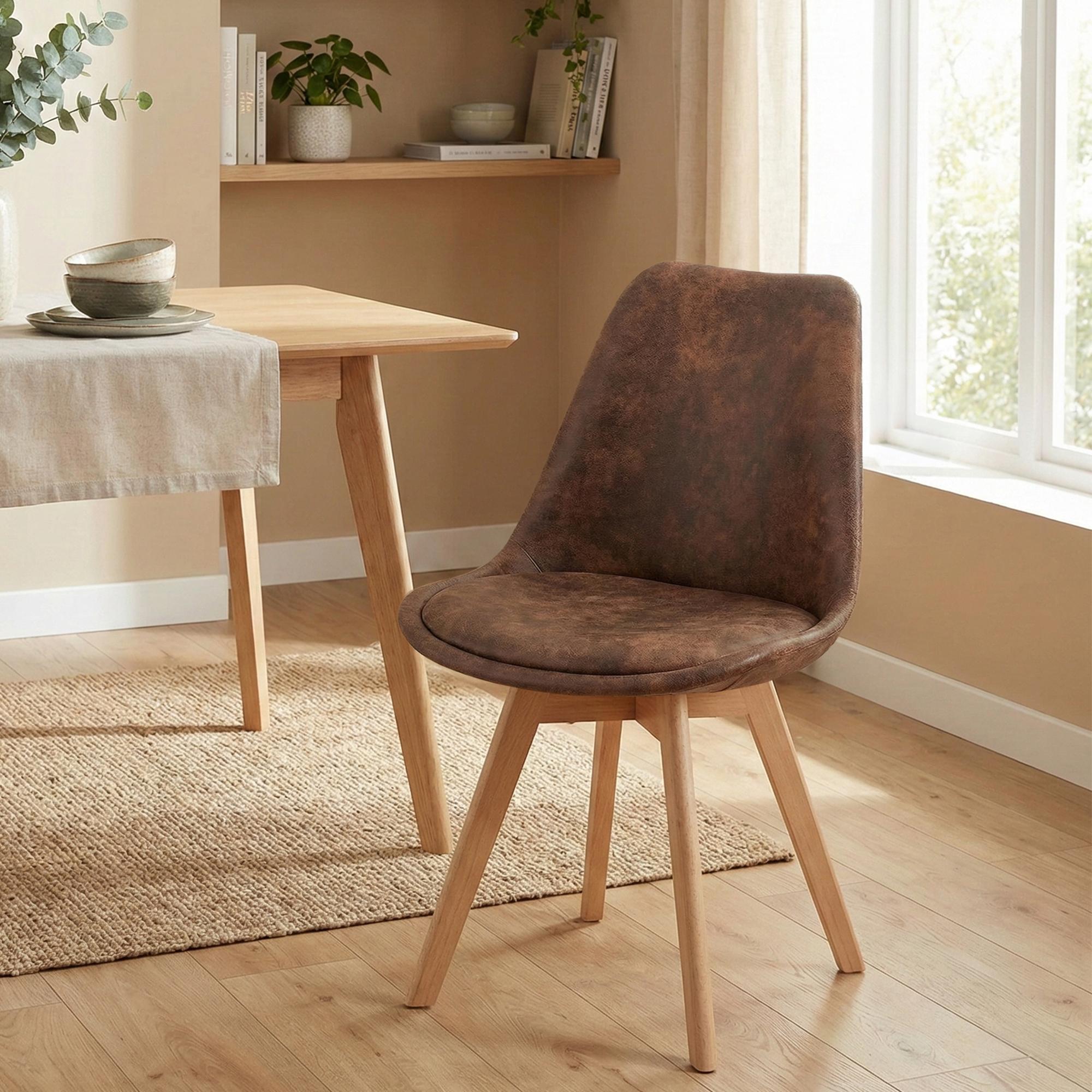 4-delige set Linares eetkamerstoelen
