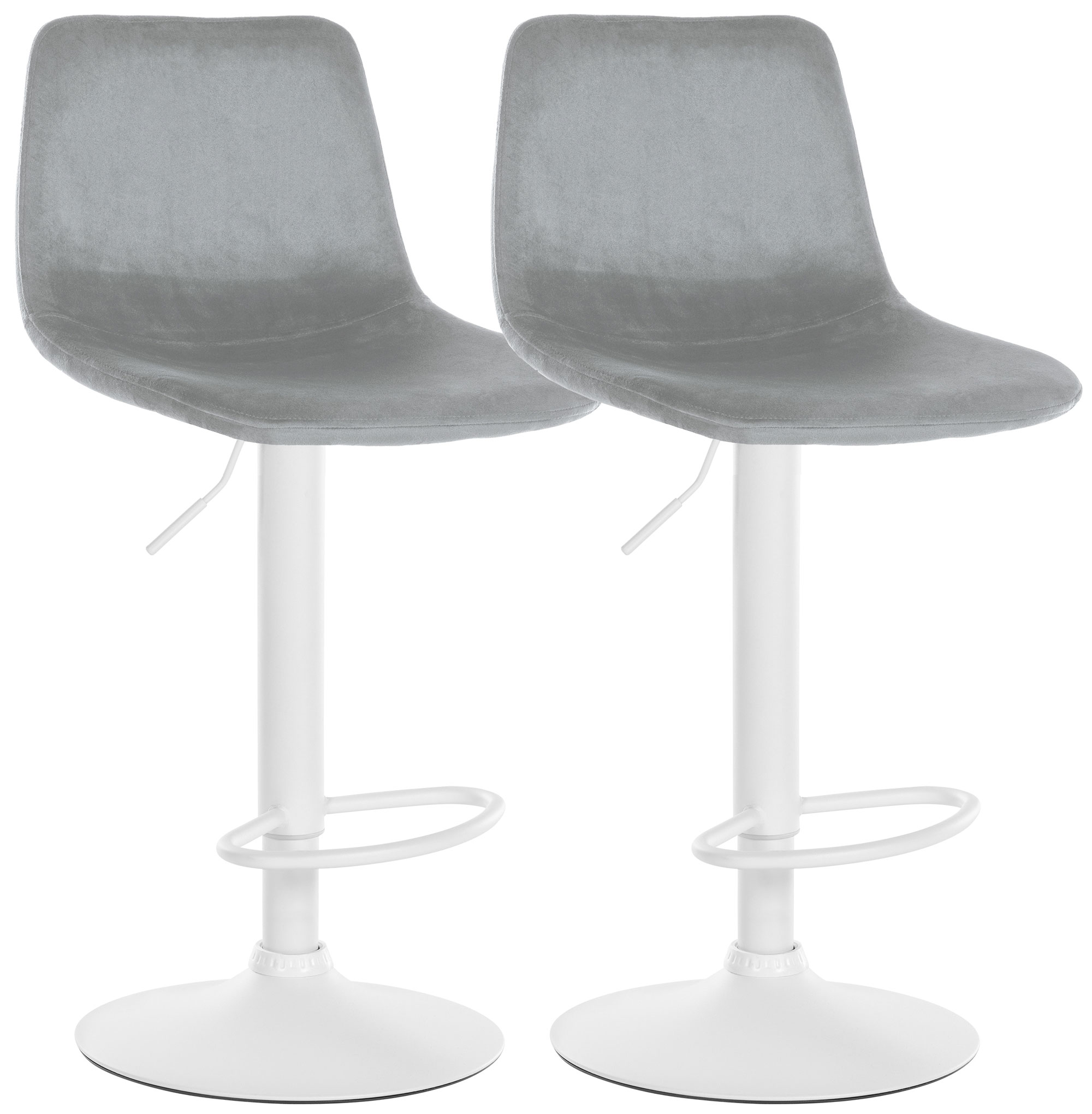 Set van 2 barkrukken Divo Fluweel