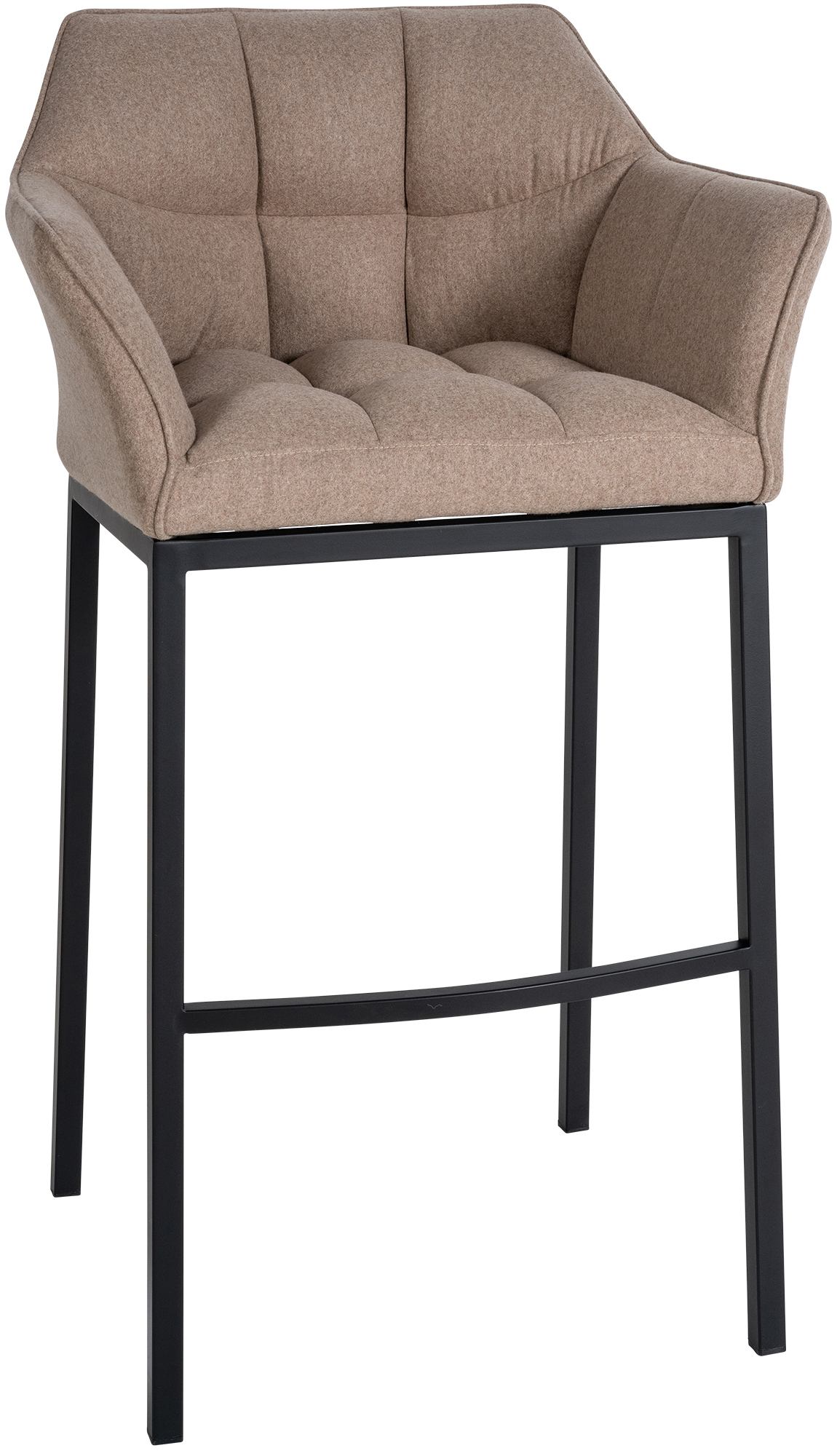 Barkruk Damaso Vilt met Vierpootsframe