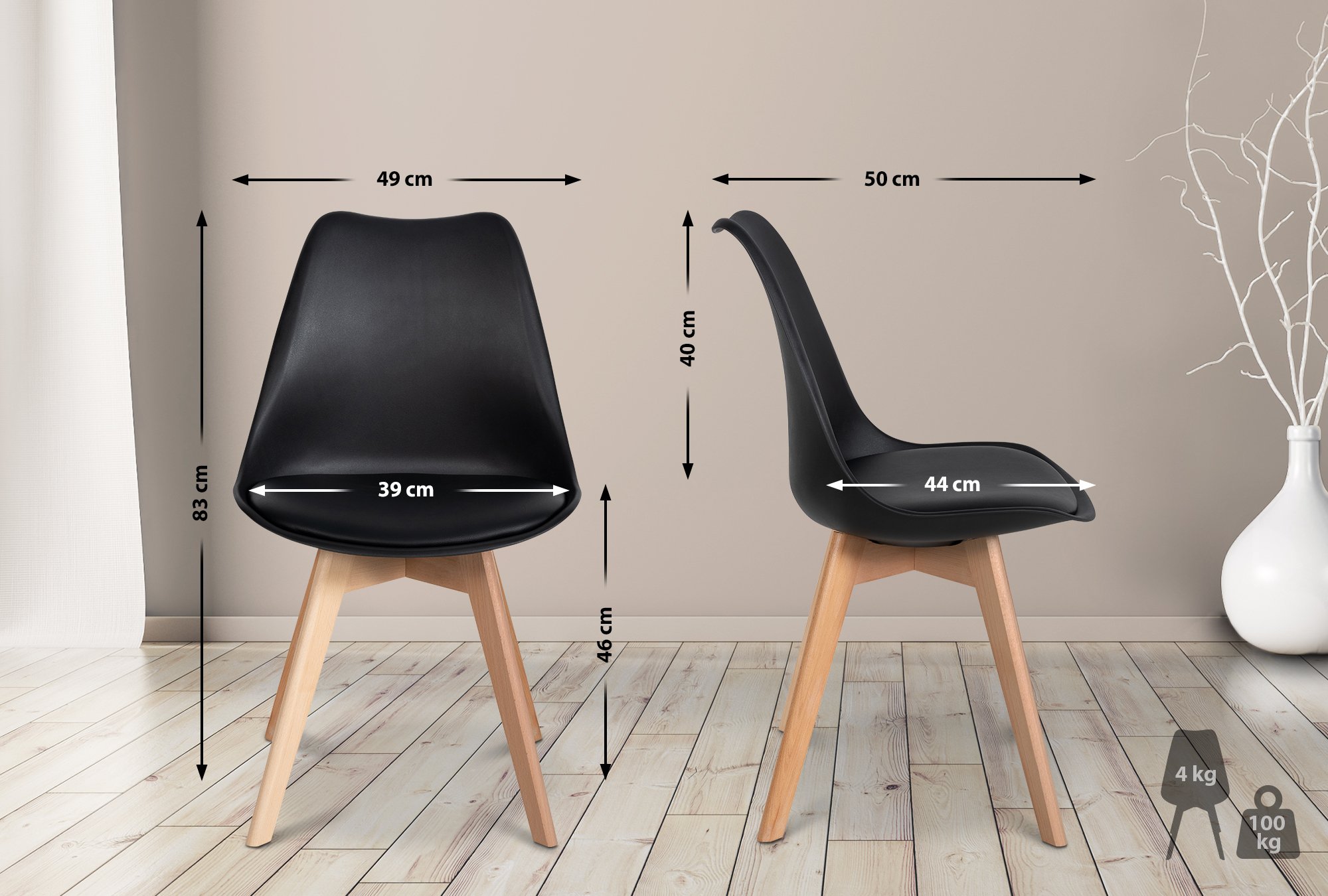 Set van 6 eetkamerstoelen Ramsey