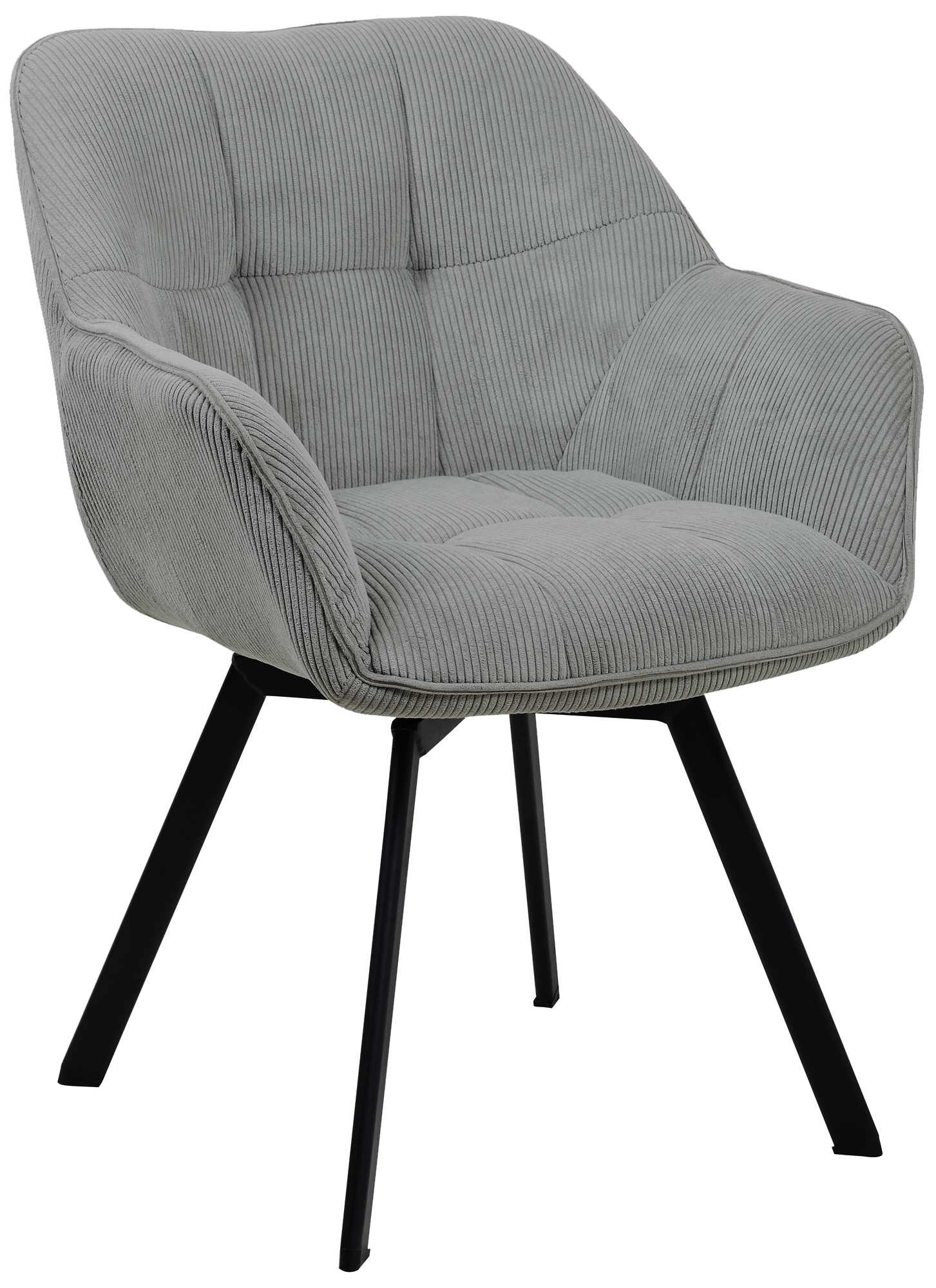 Set van 2 eetkamerstoelen Jordi Cord