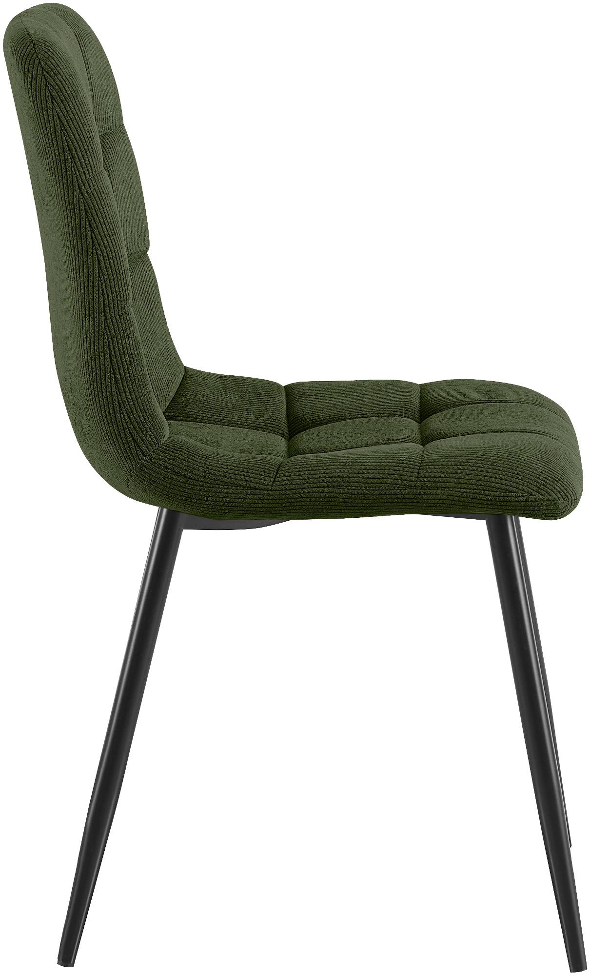 Set van 2 eetkamerstoelen Antibes ribstof