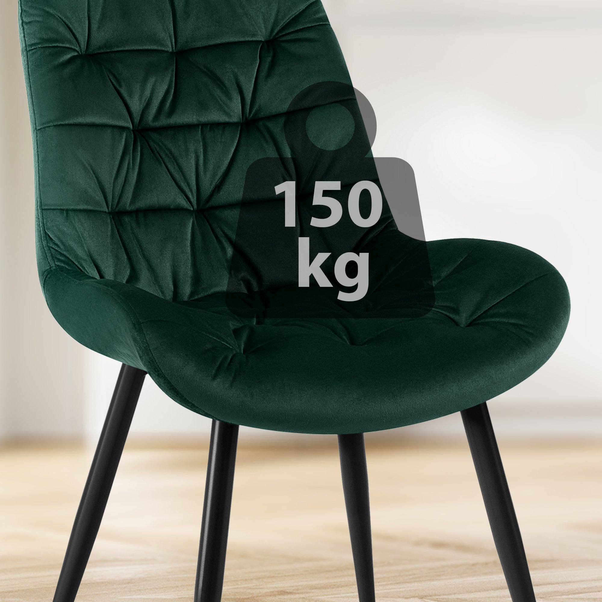 Eetkamerstoel Rossford fluweel