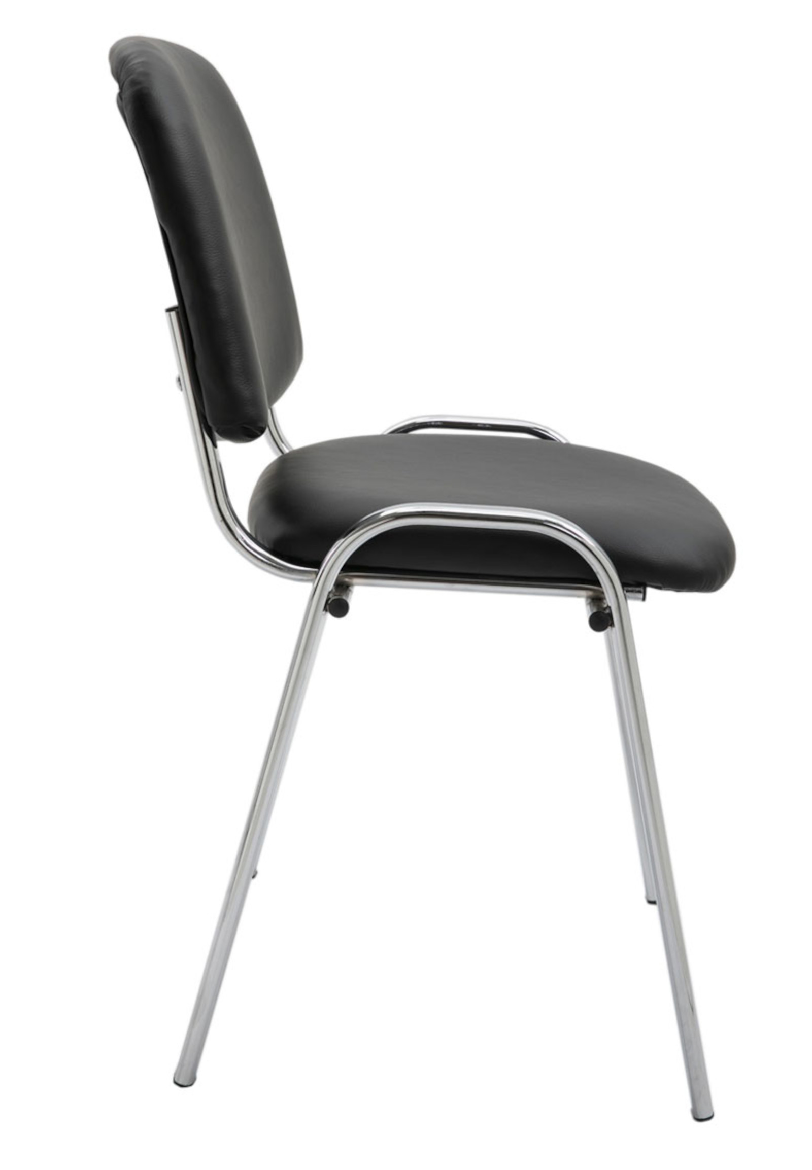 Set van 4 stoelen Ken Chroom Kunstleer