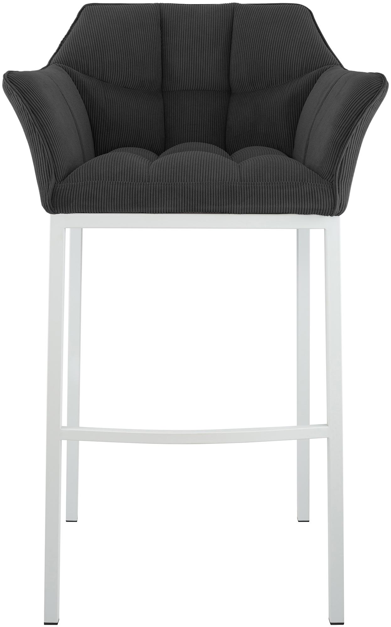 Barkruk Damaso Cord met Vierpootsframe