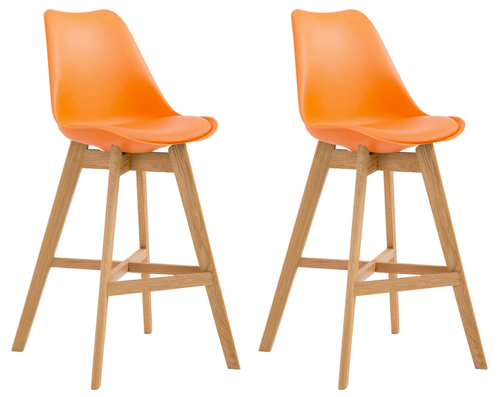 Set van 2 barkrukken Cannes kunststof / kunstleder