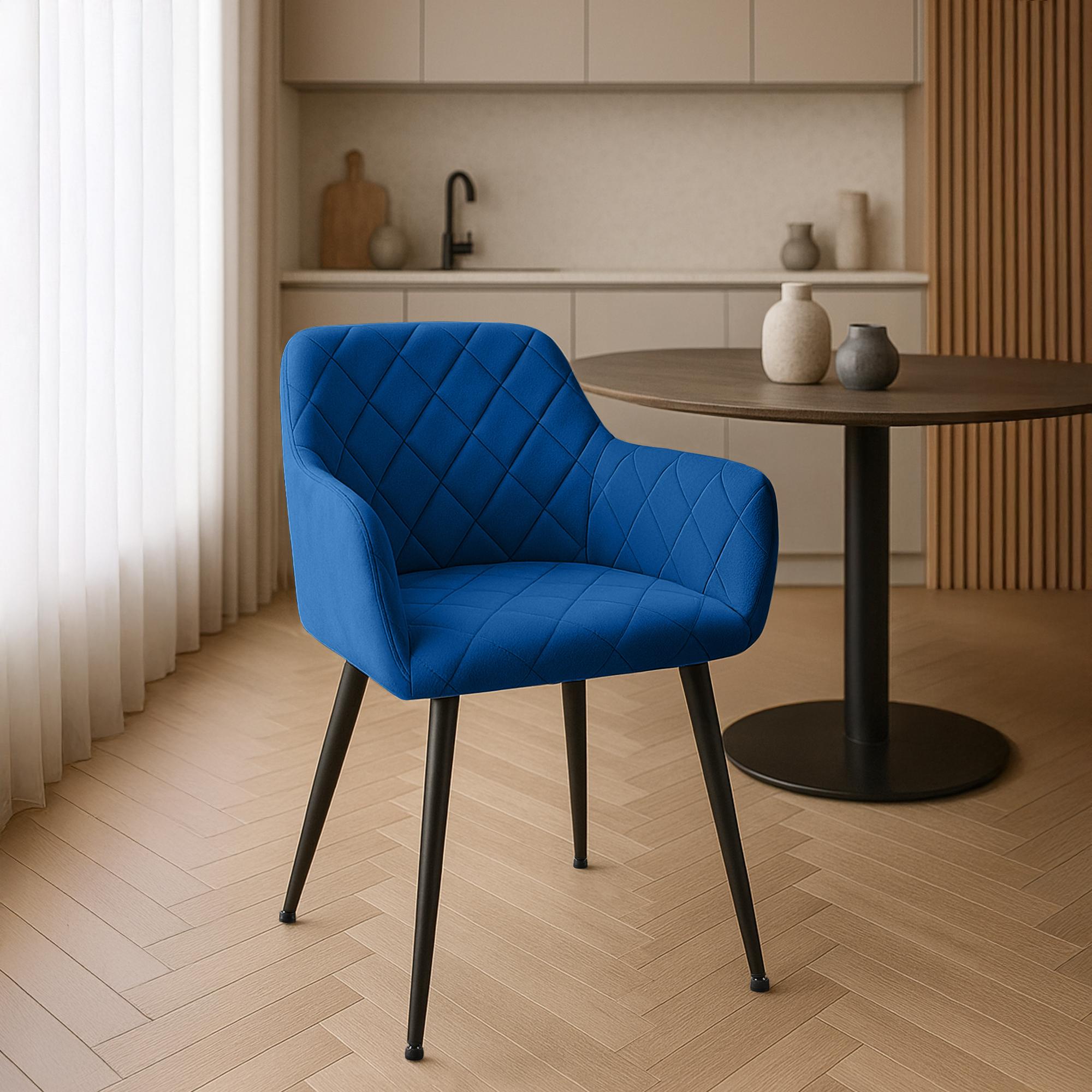 Set van 2 eetkamerstoelen Monett fluweel