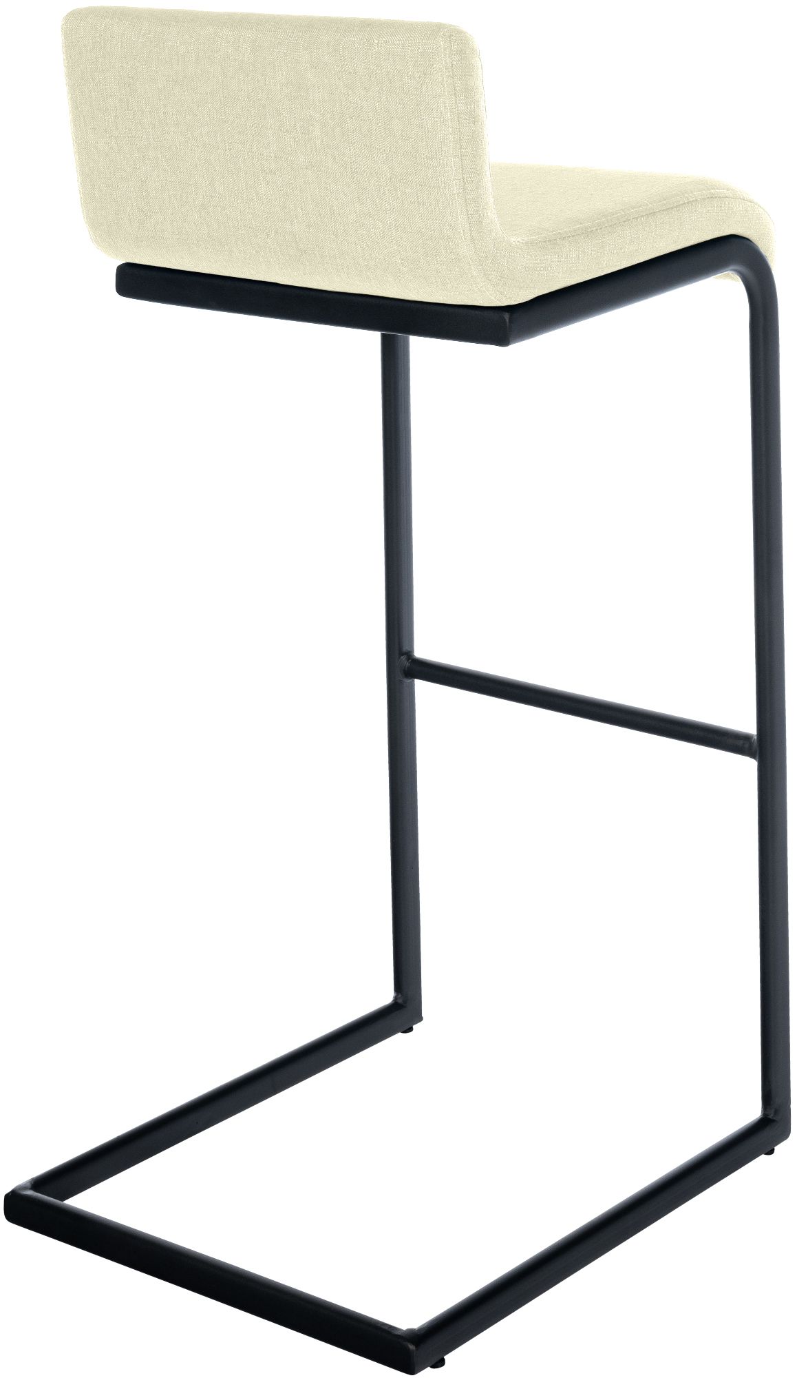 2-delige set barstoelen Newport zwart metalen frame