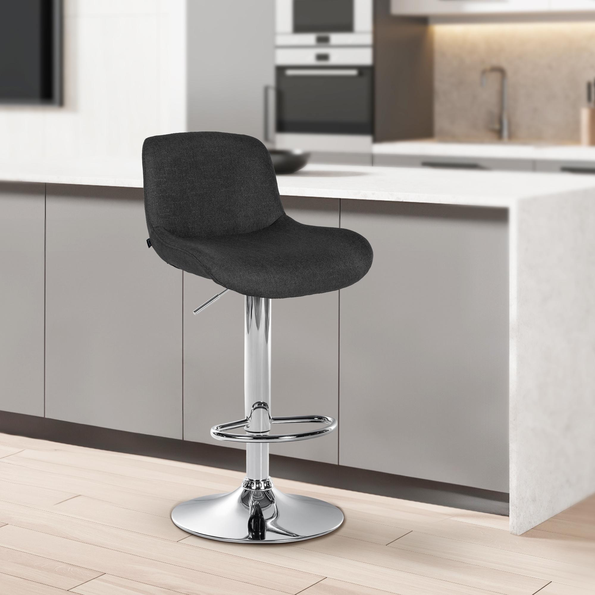 Set van 2 barkrukken Solon chroom