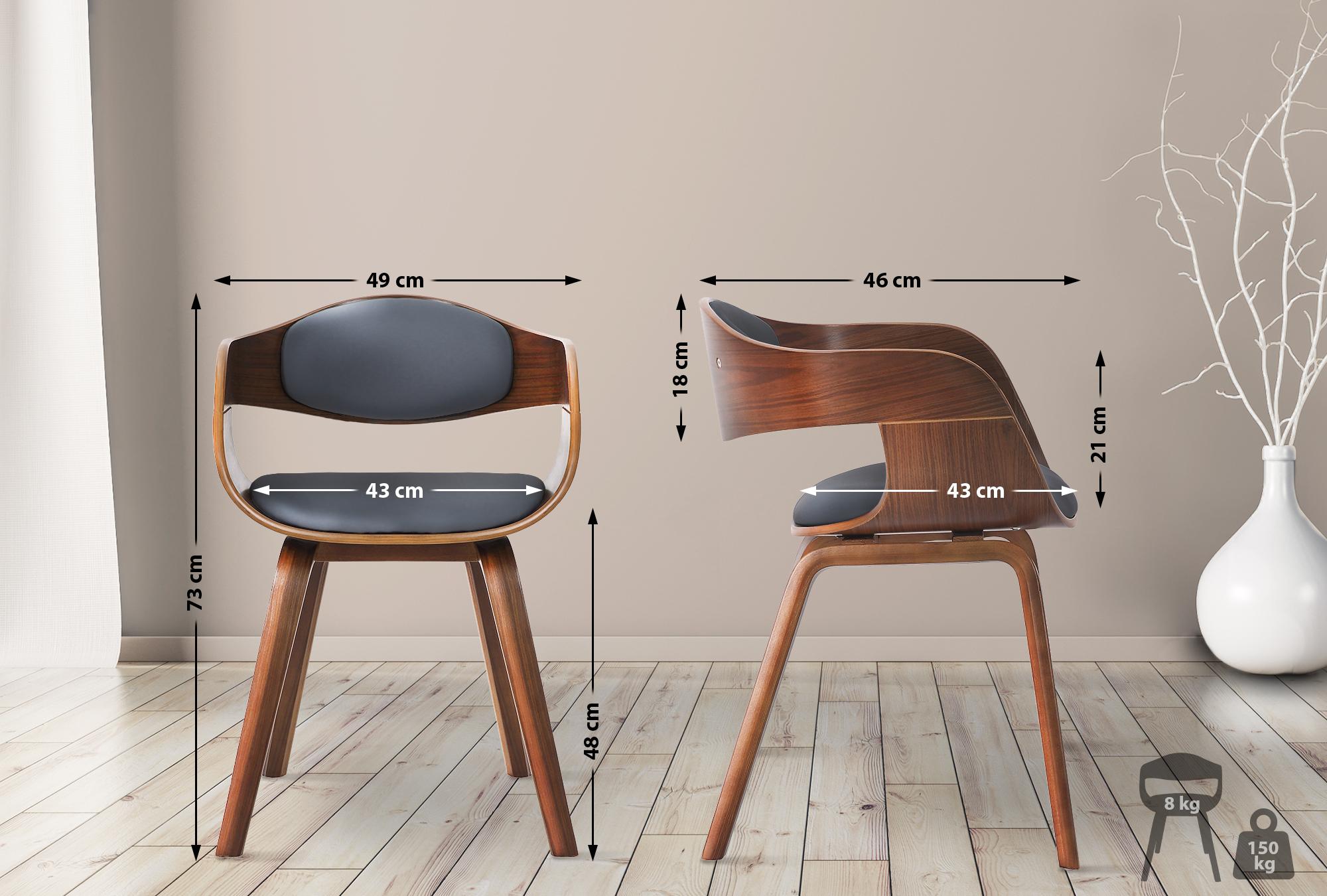 Set van 2 Kingston Stoelen Kunstleer