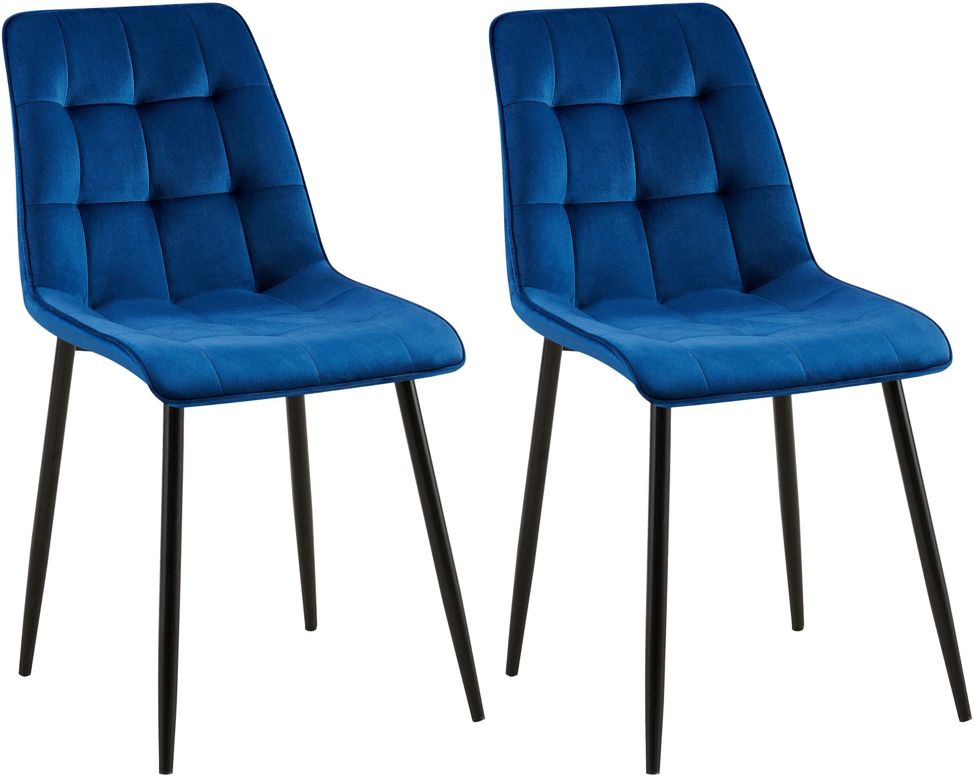 Set van 2 eetkamerstoelen Gifford fluweel